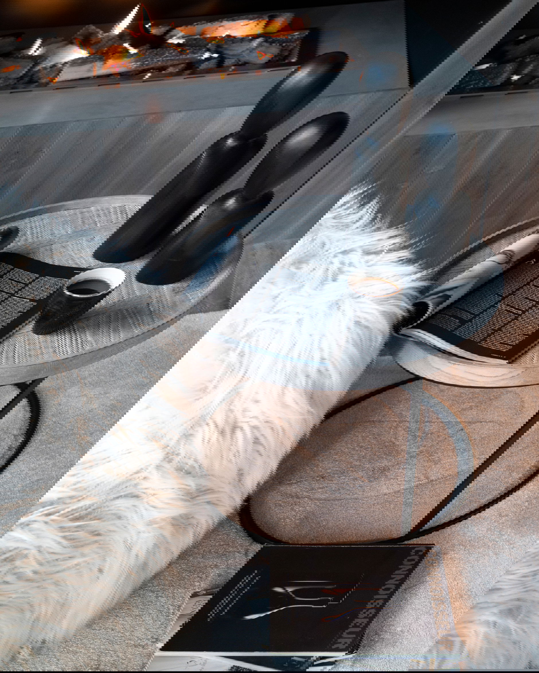 Grant sidobord pebbles grå