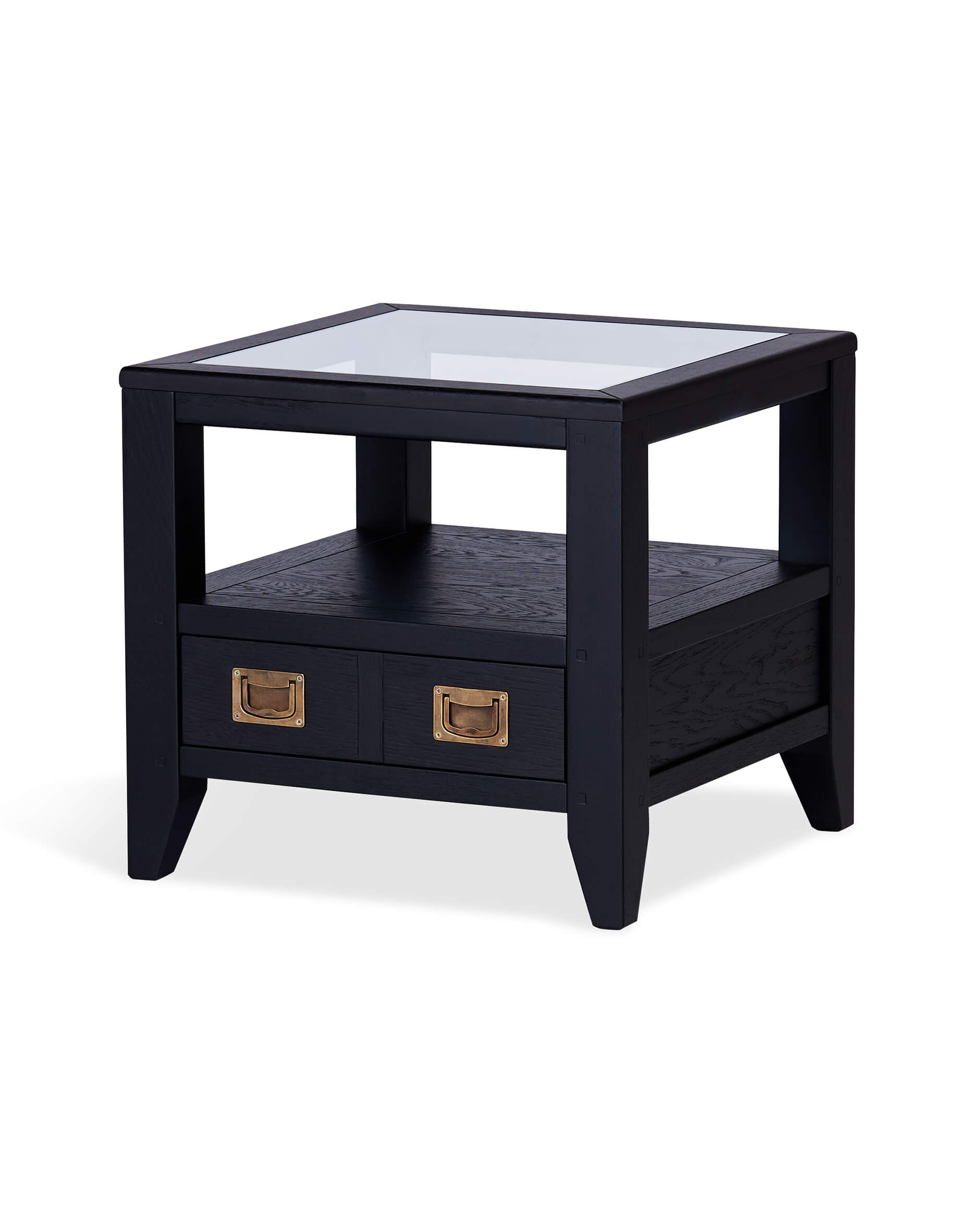 Martino sidobord glasskiva iconic black