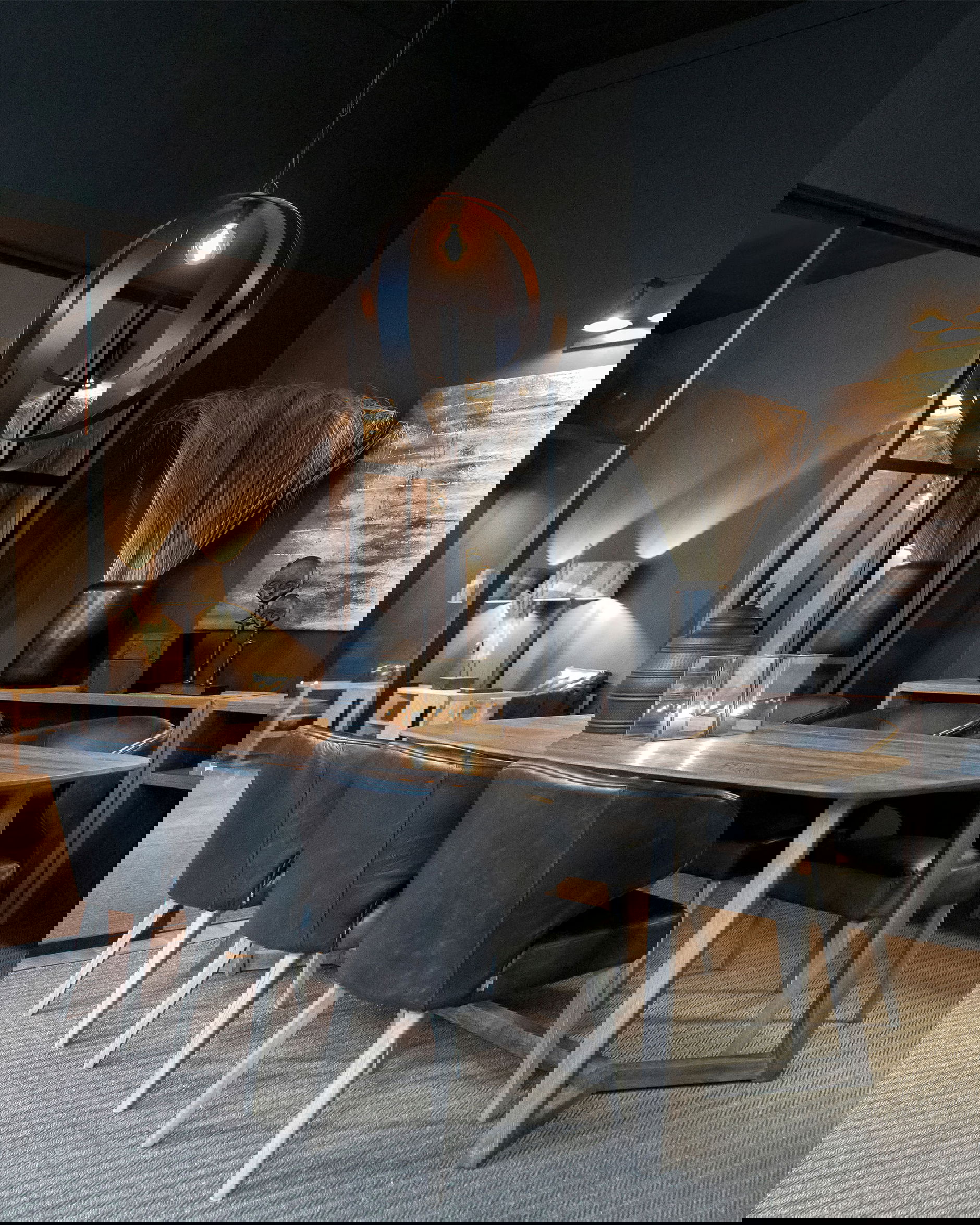 La Vella matstol svart