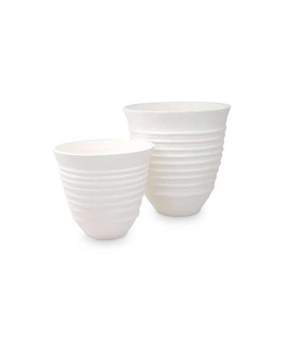 Herrera Flower Pots White