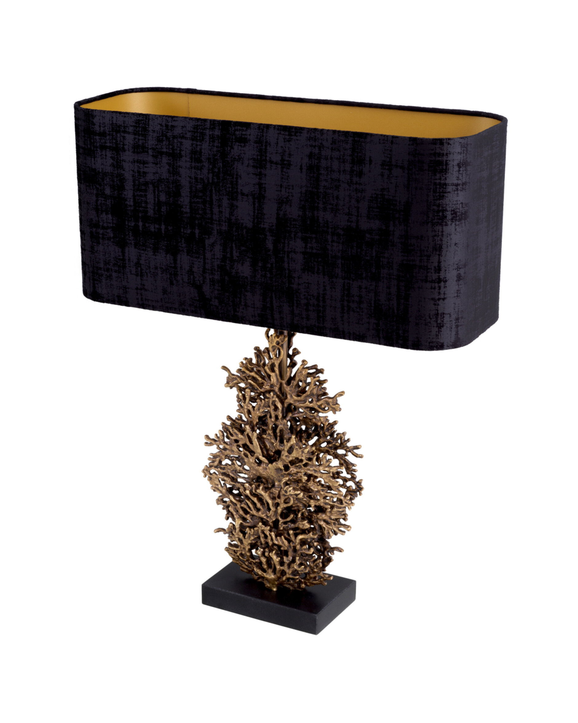 Corallo bordslampa antik mässing