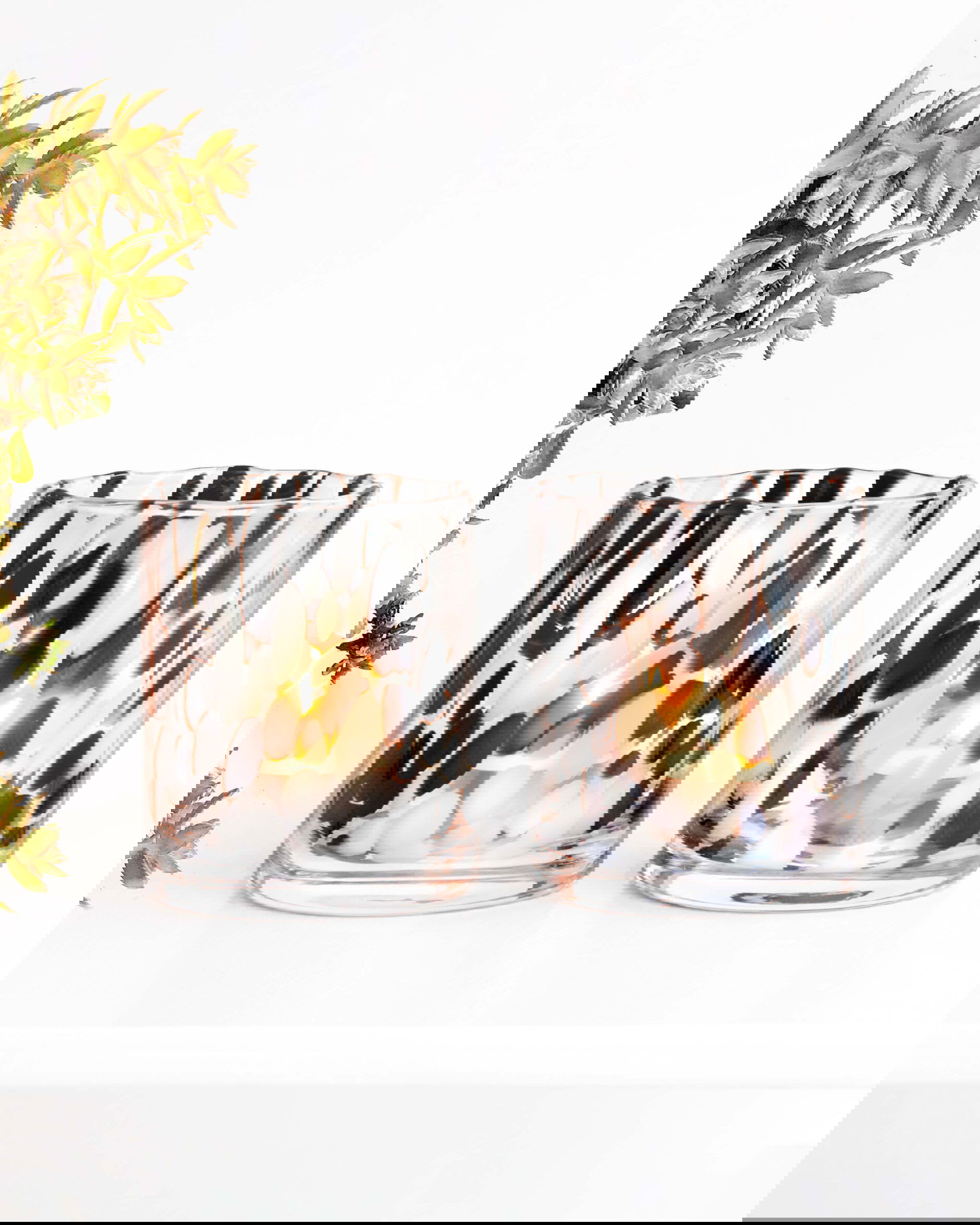 Marseille -lyhty, musta/valkoinen