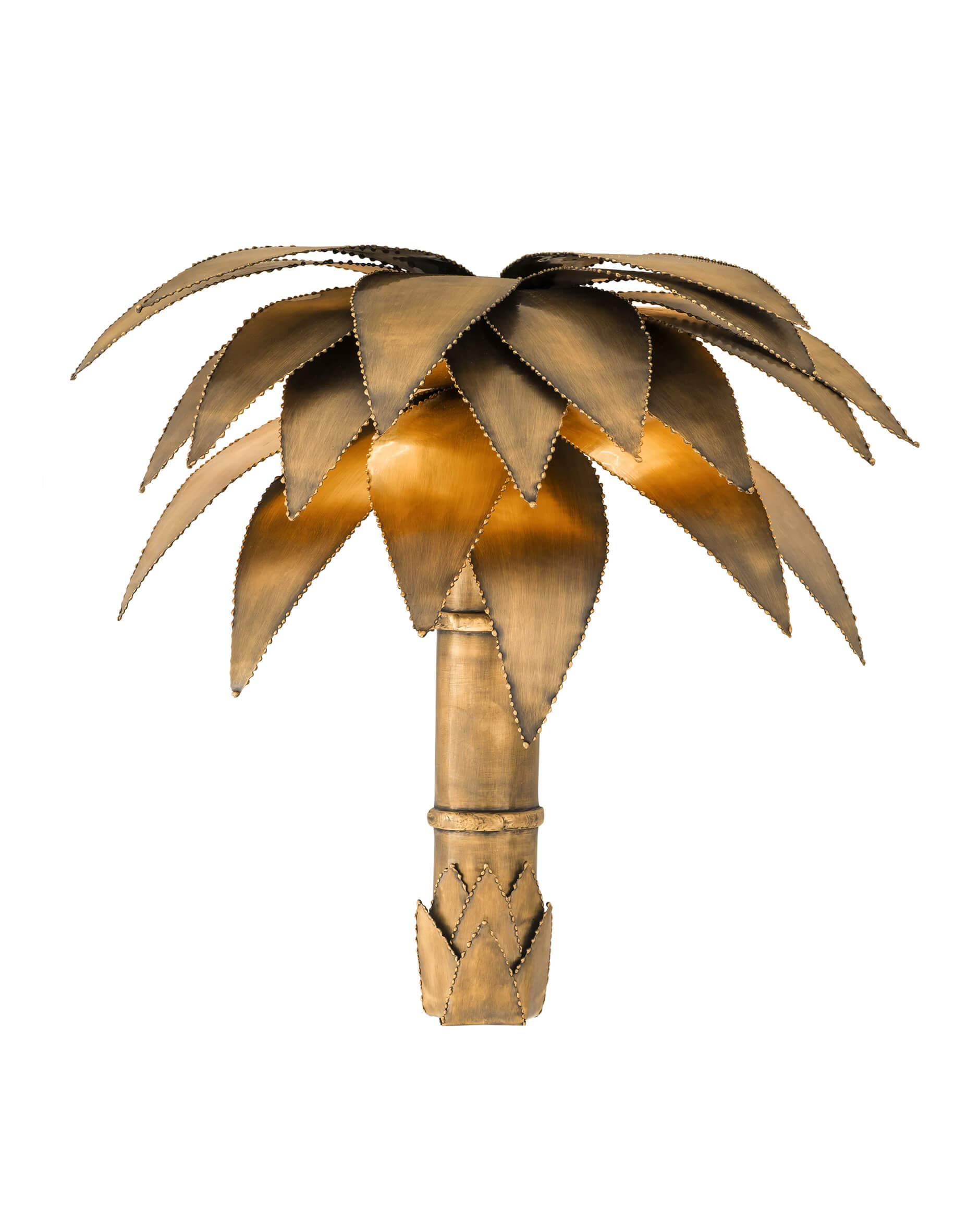 Palm Court Wall Lamp Vintage Brass Finish