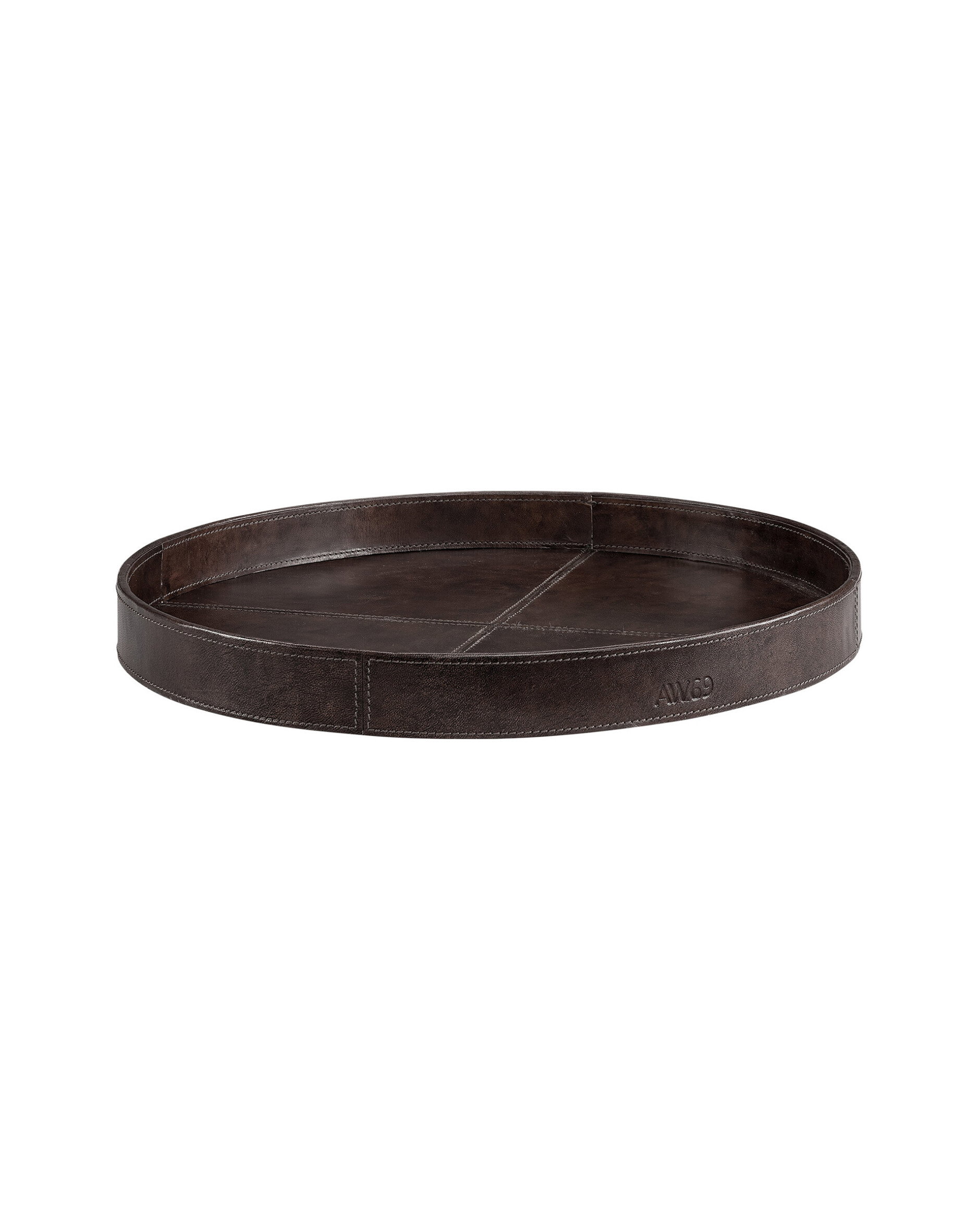 Mendoza round brown tray