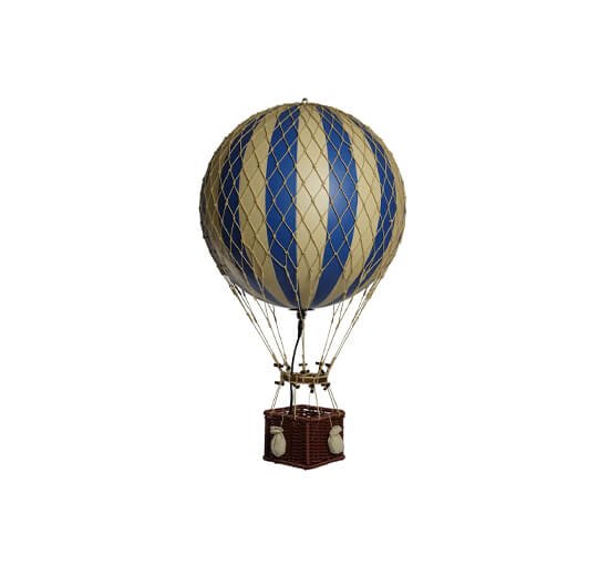 Blå - Royal Aero luftballong LED ljusblå