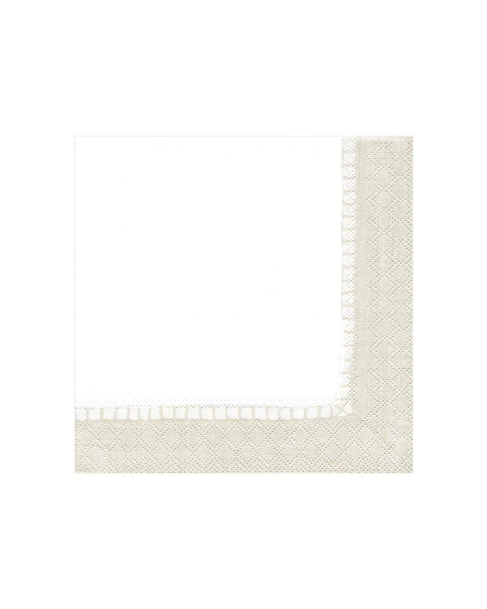 Linen Border servetter 20-pack