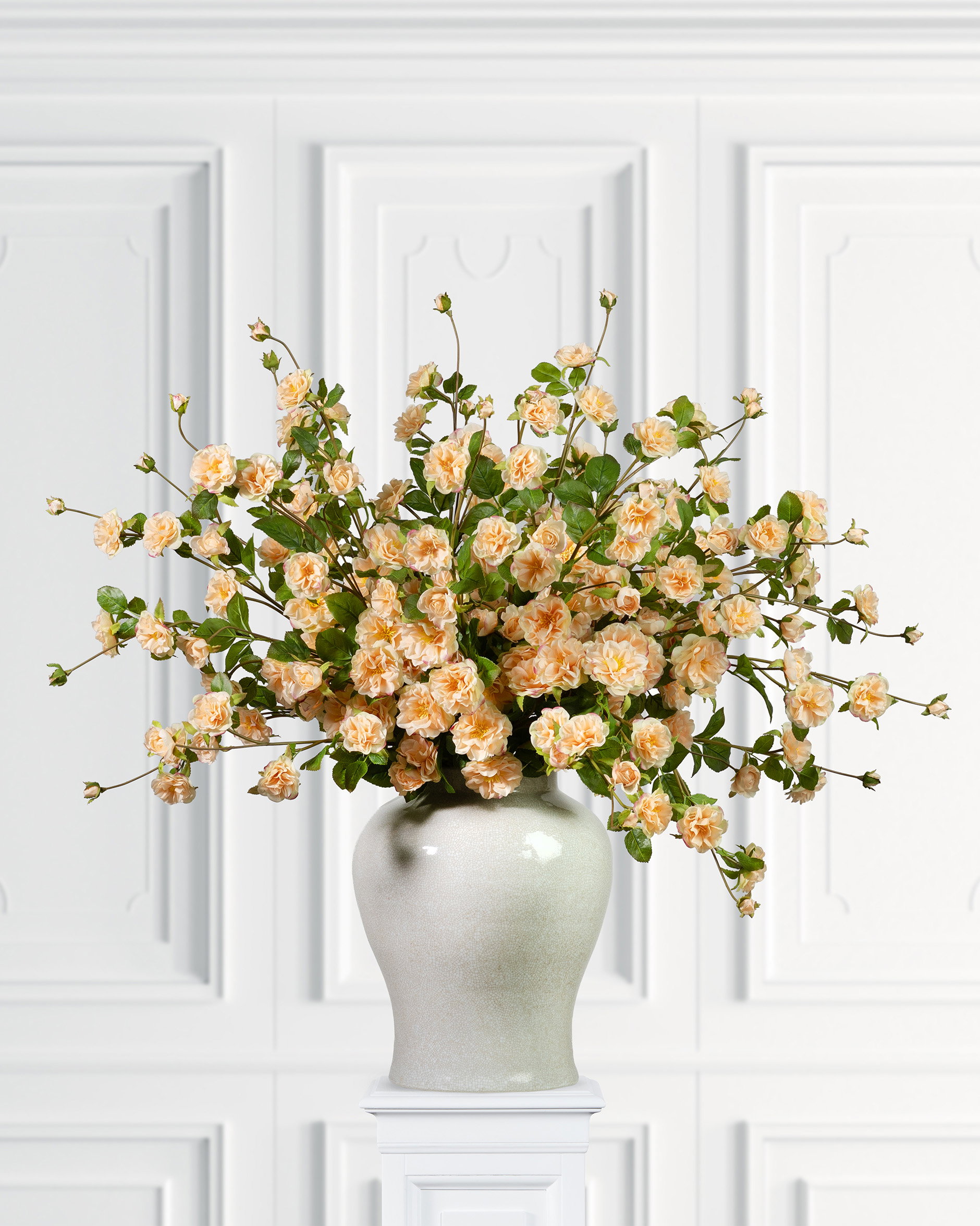 Klätterros snittblomma persika