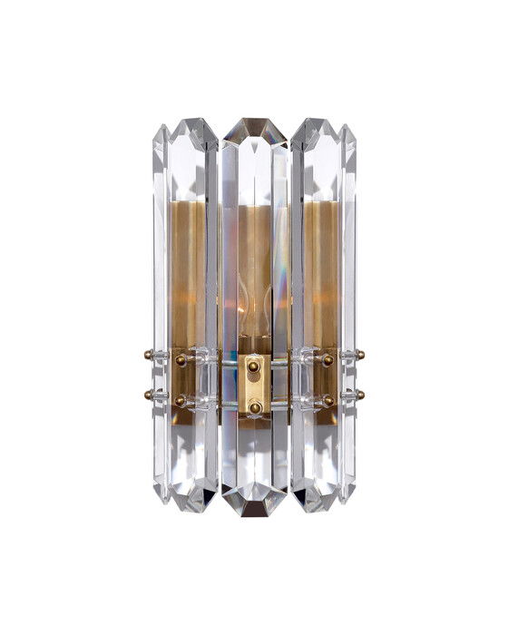 Bonnington vägglampa antik mässing