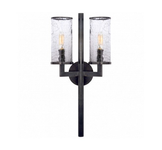 null - Liaison Double Sconce Antique-Burnished Brass