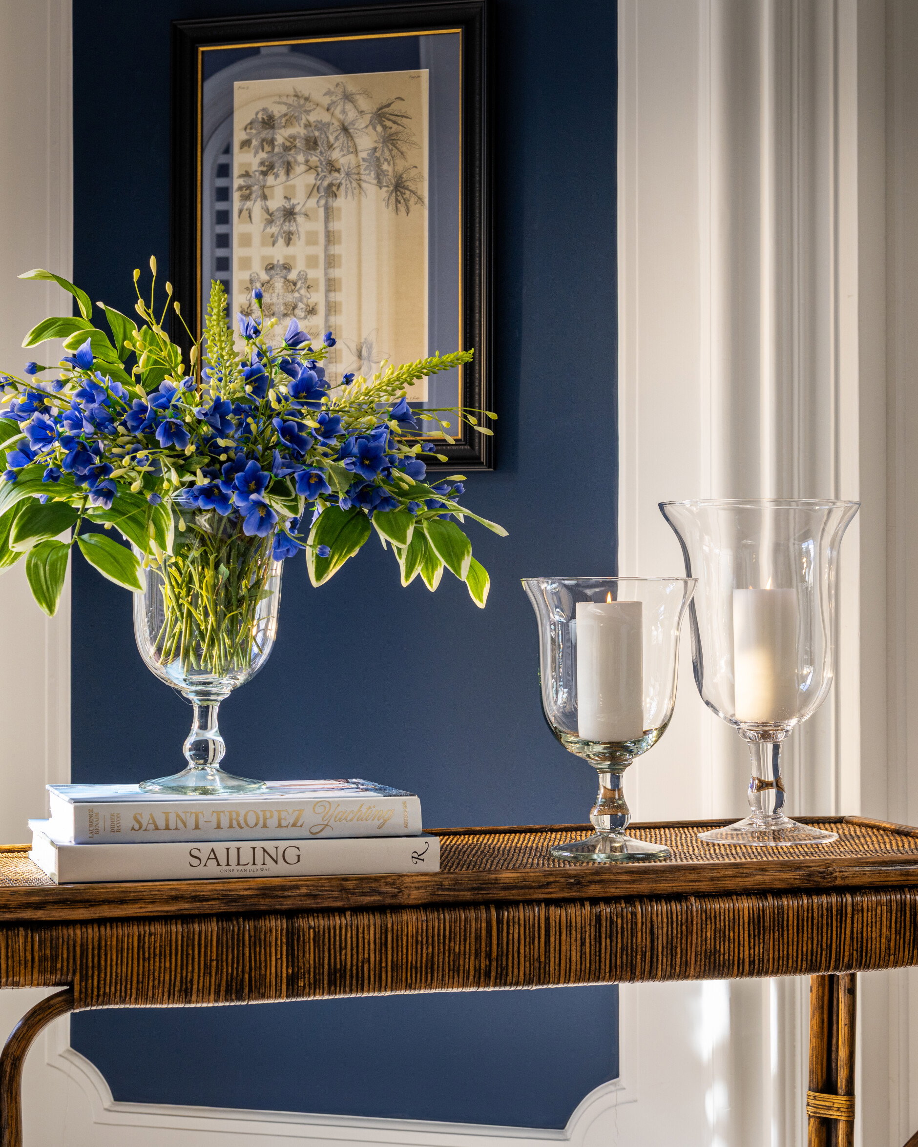 Sterling glass vase