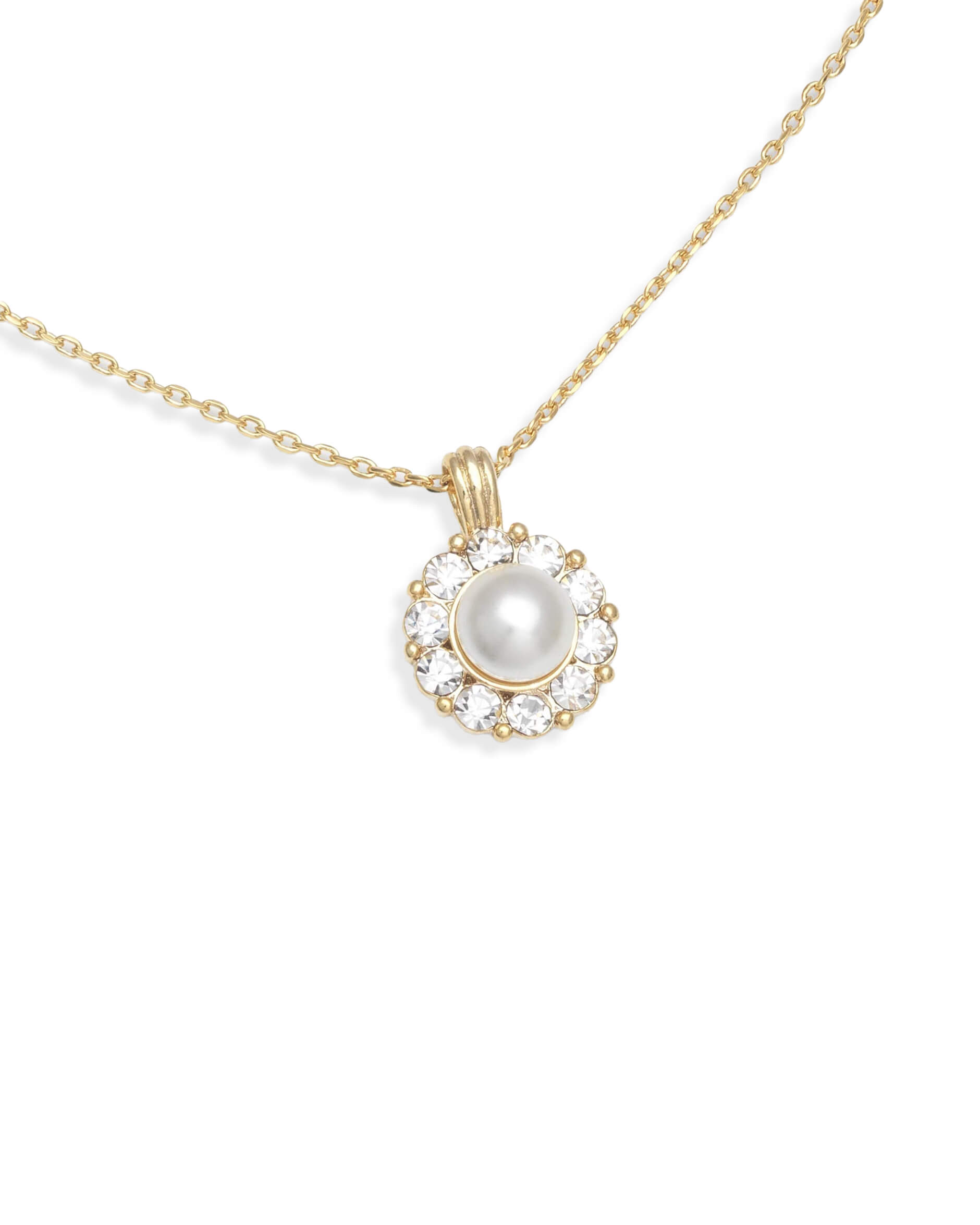 Sofia Perlen Halskette Elfenbein