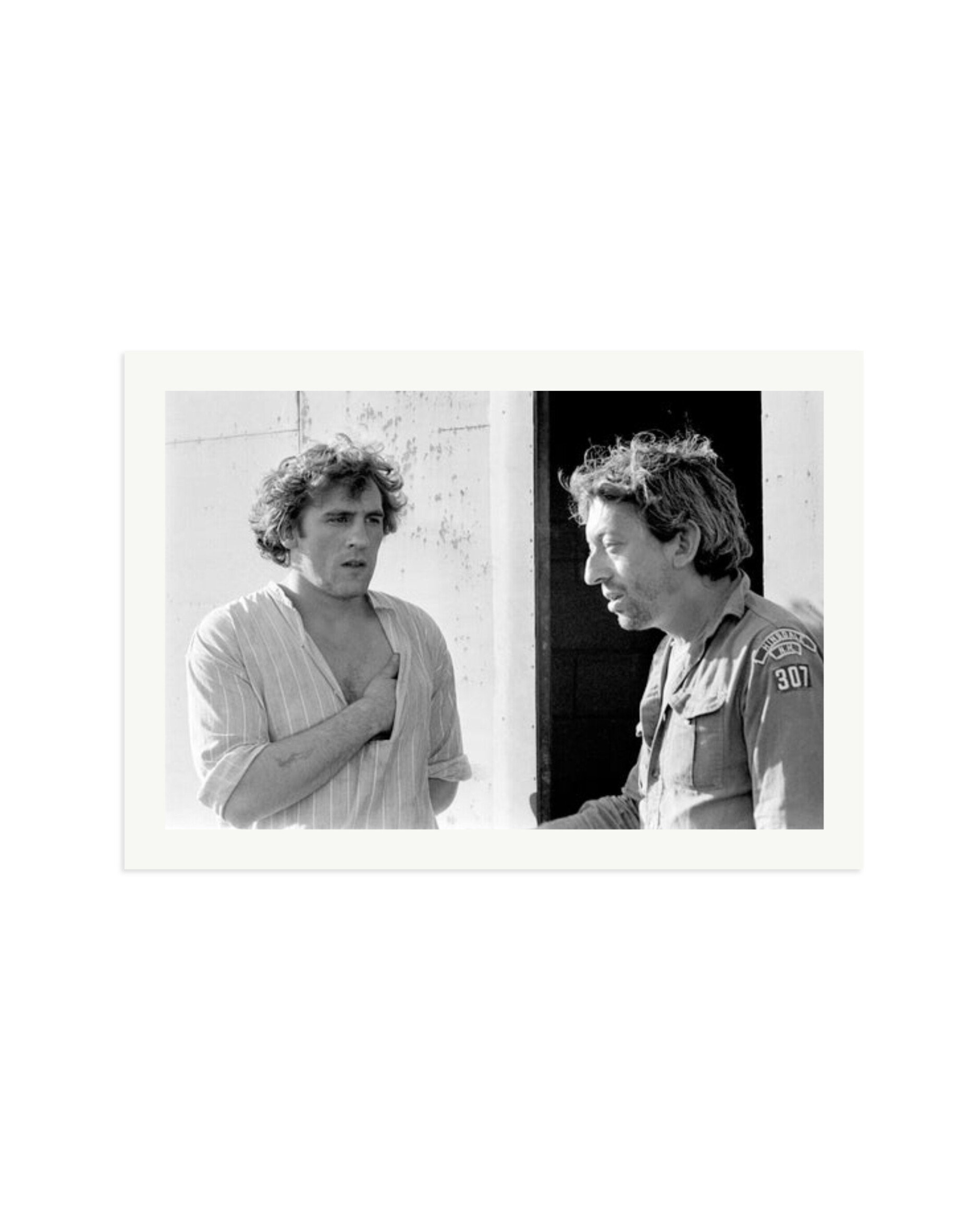 Gerard Depardieu and Serge Gainsbourg Print Only / XXL