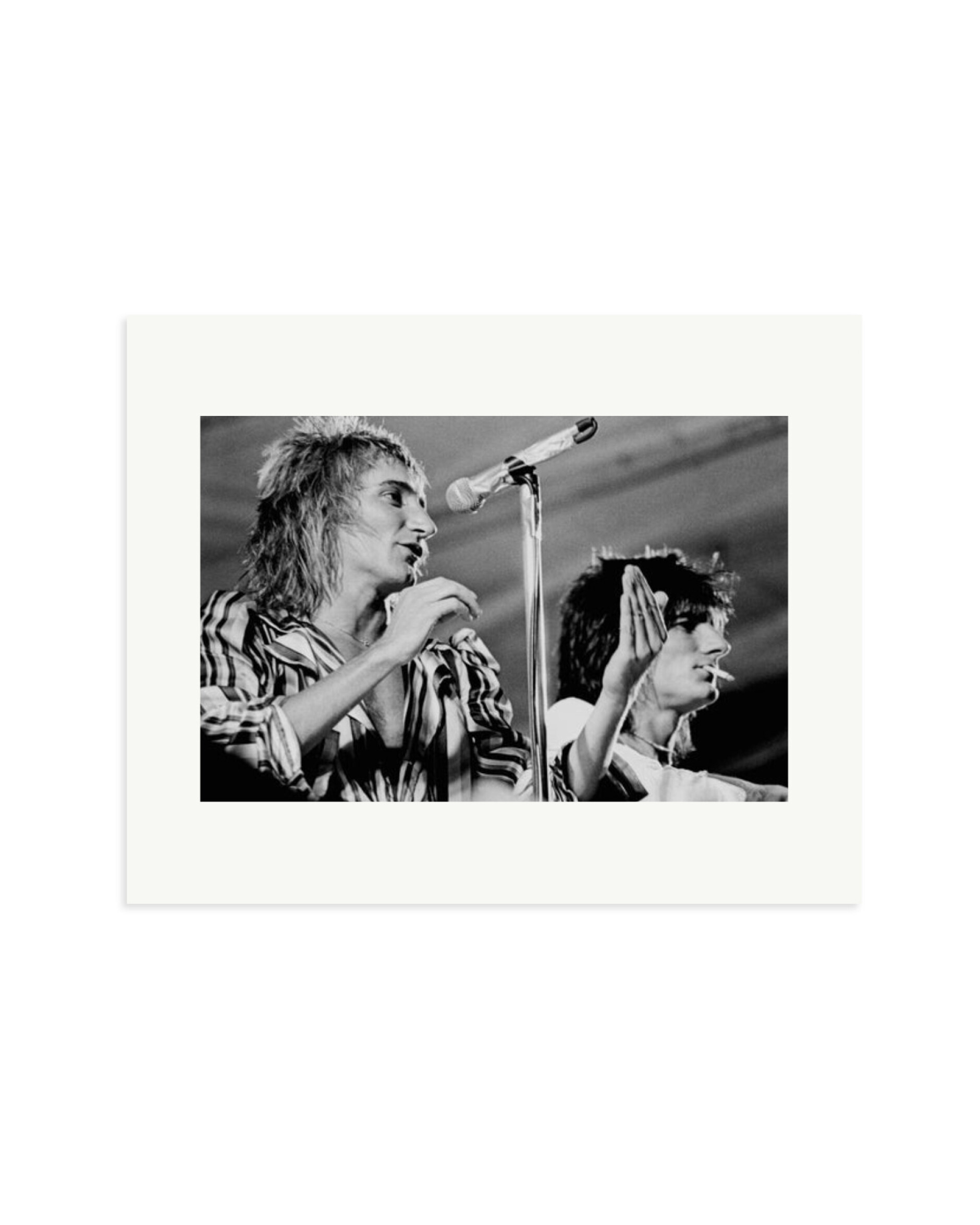 Rod Stewart & Ron Wood 1975 Print Only / Medium