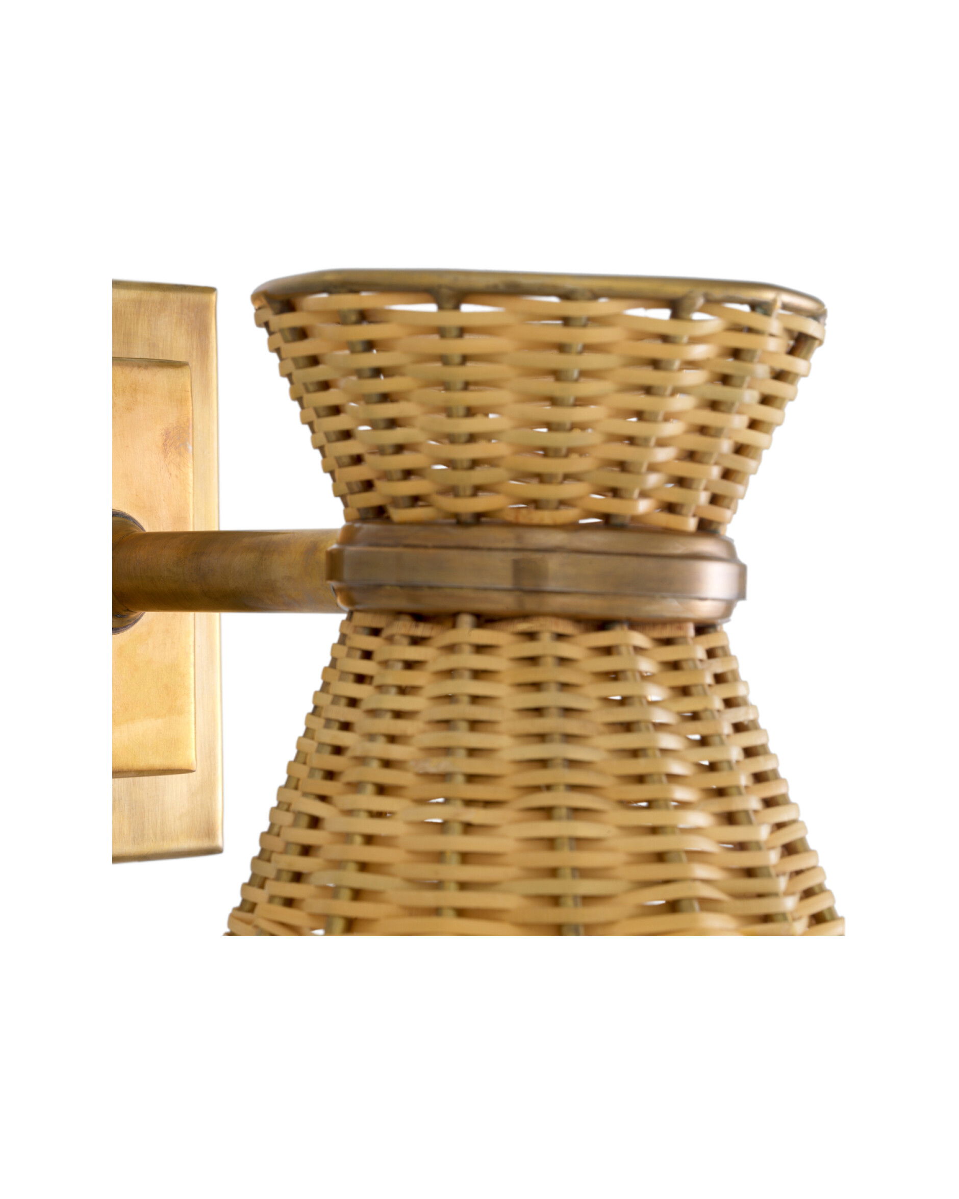 Kon tiki vägglampa beige