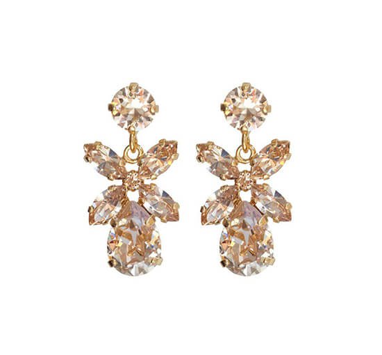 Silk - Dione Earrings Crystal
