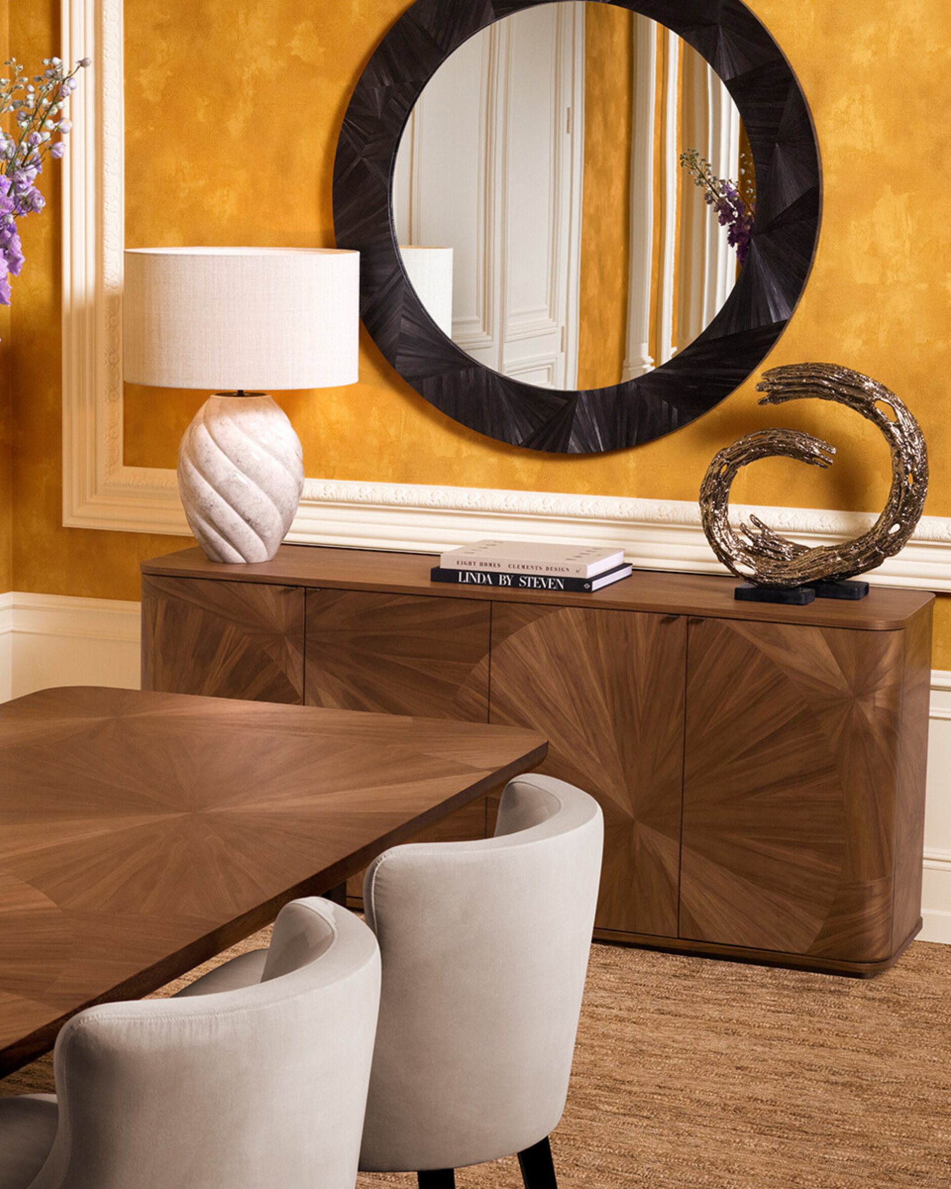 Cassara spiegel grijs