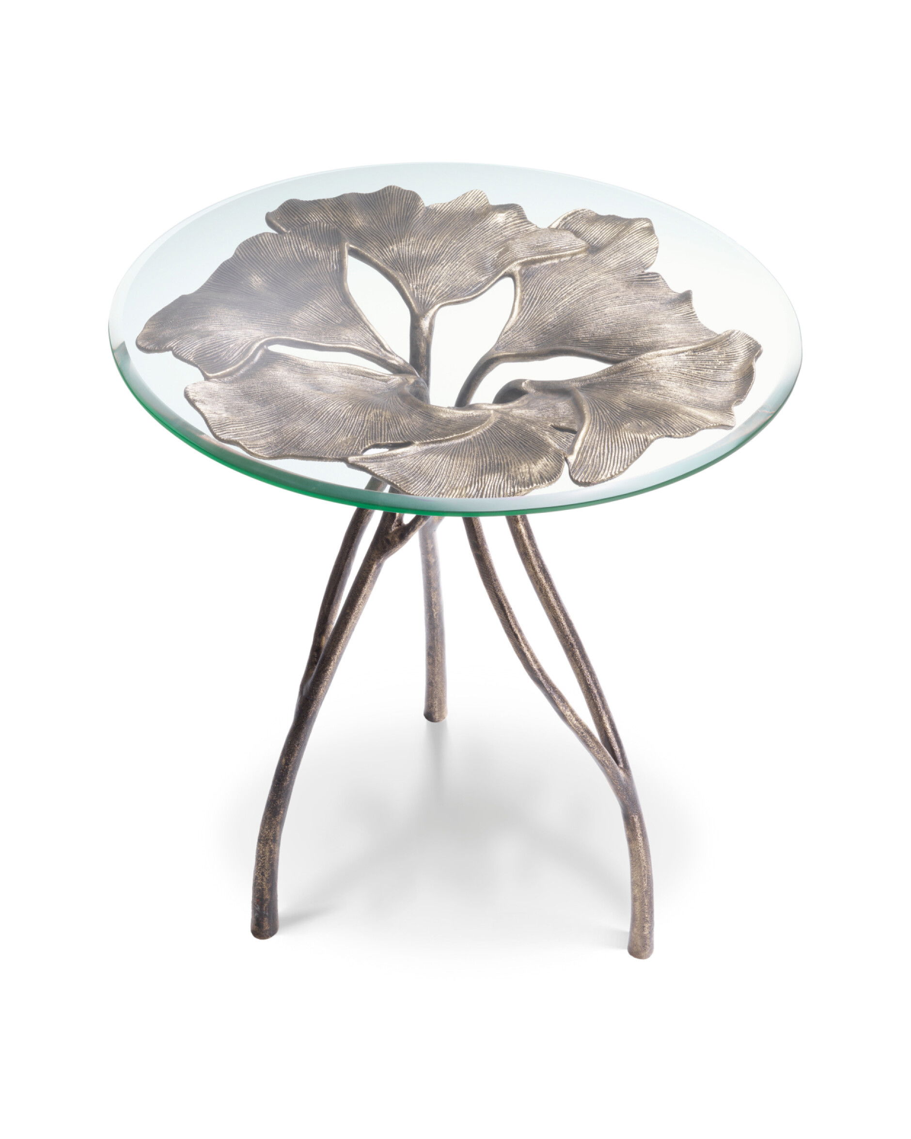 Poseidon sidobord antik mässing