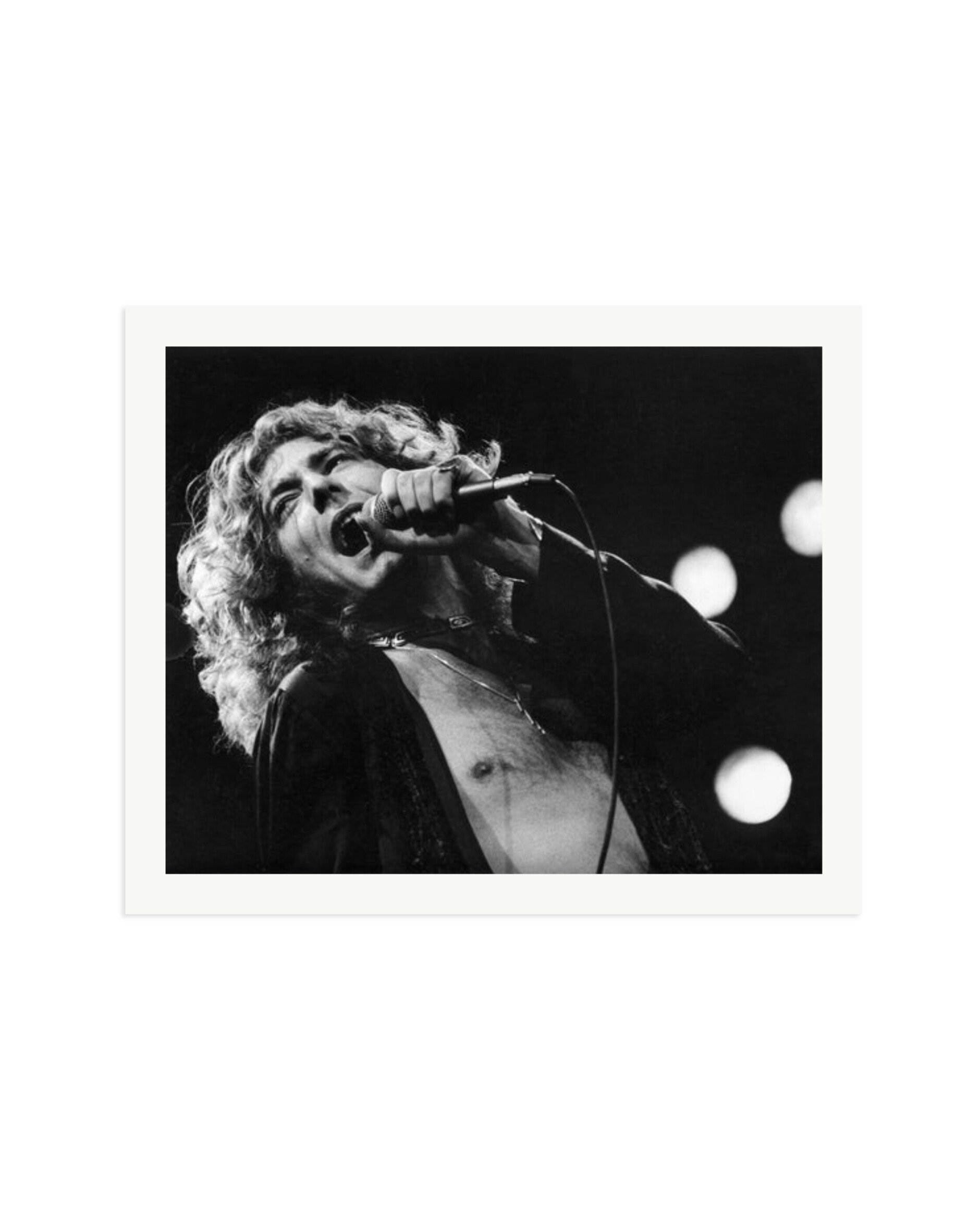 Robert Plant 1977 Print Only / XXL