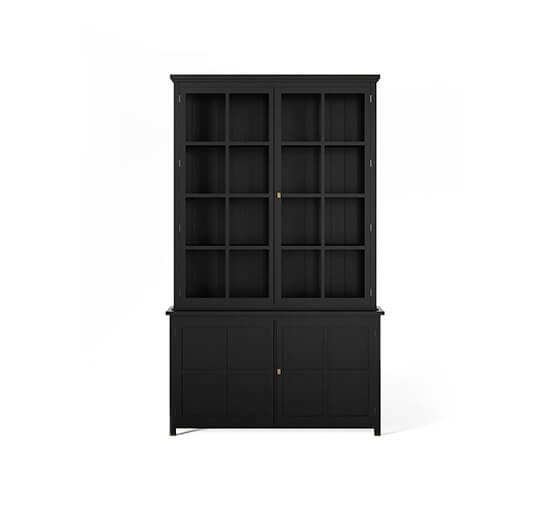 Modern Black - Rhode Island Display Cabinet Noble Newport Brown