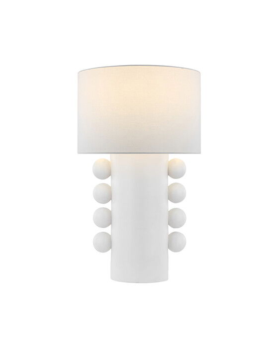 Visual Comfort Tiglia Tall bordslampa vit