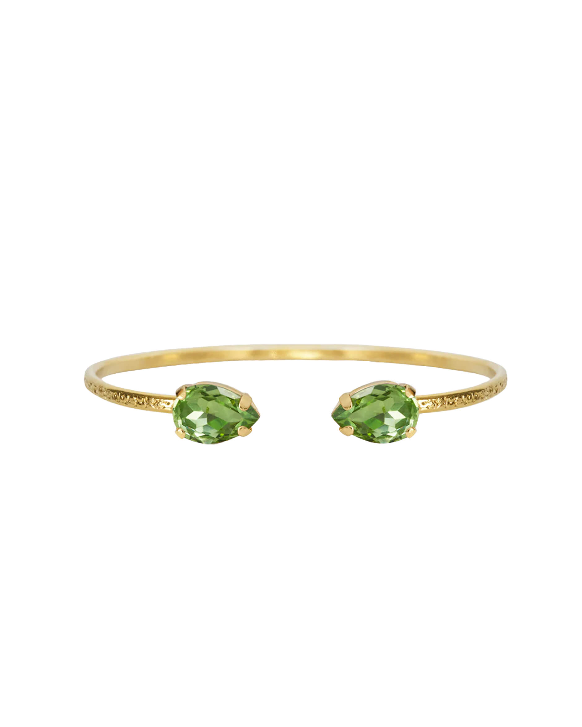 Petite Drop armband peridot