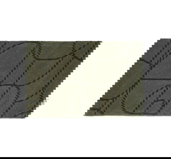 Modern Abstract dørmåtte grøn