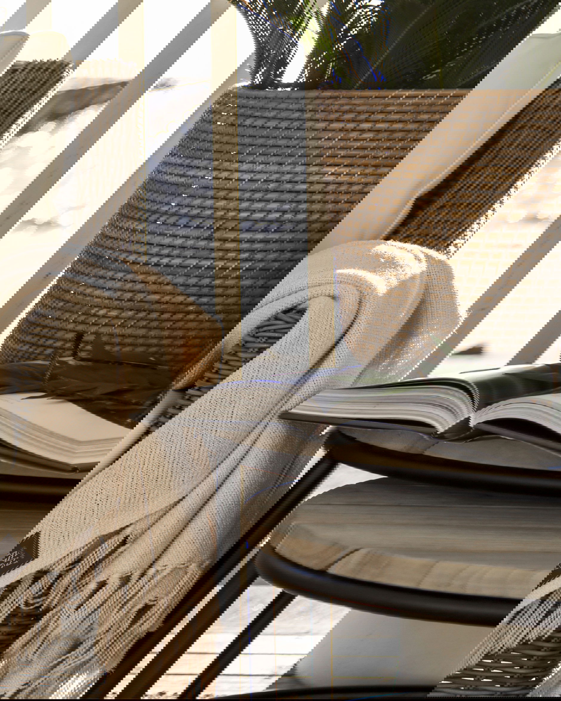 Anson satsbord charcoal 2-set