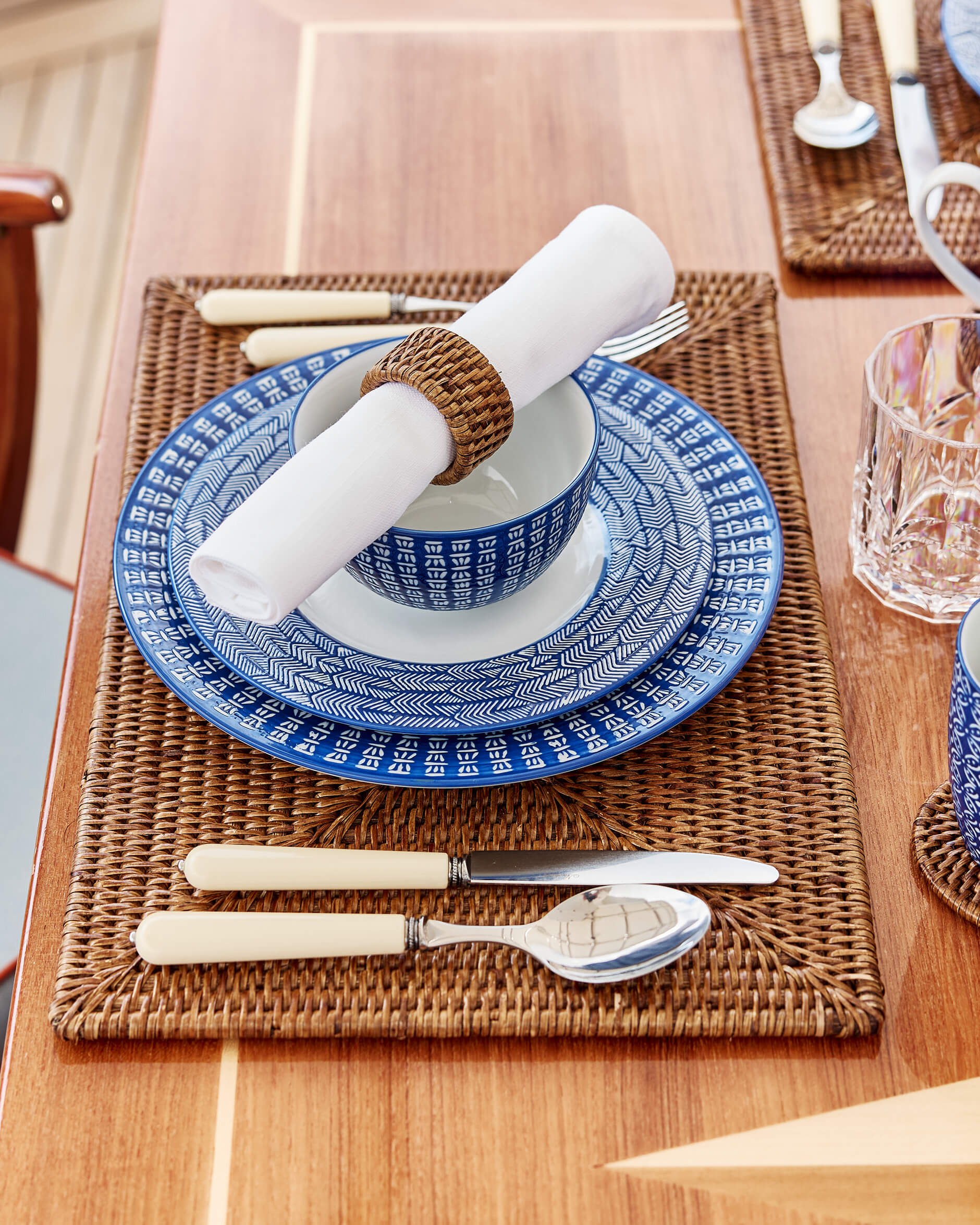 Antique Placemat Rattan