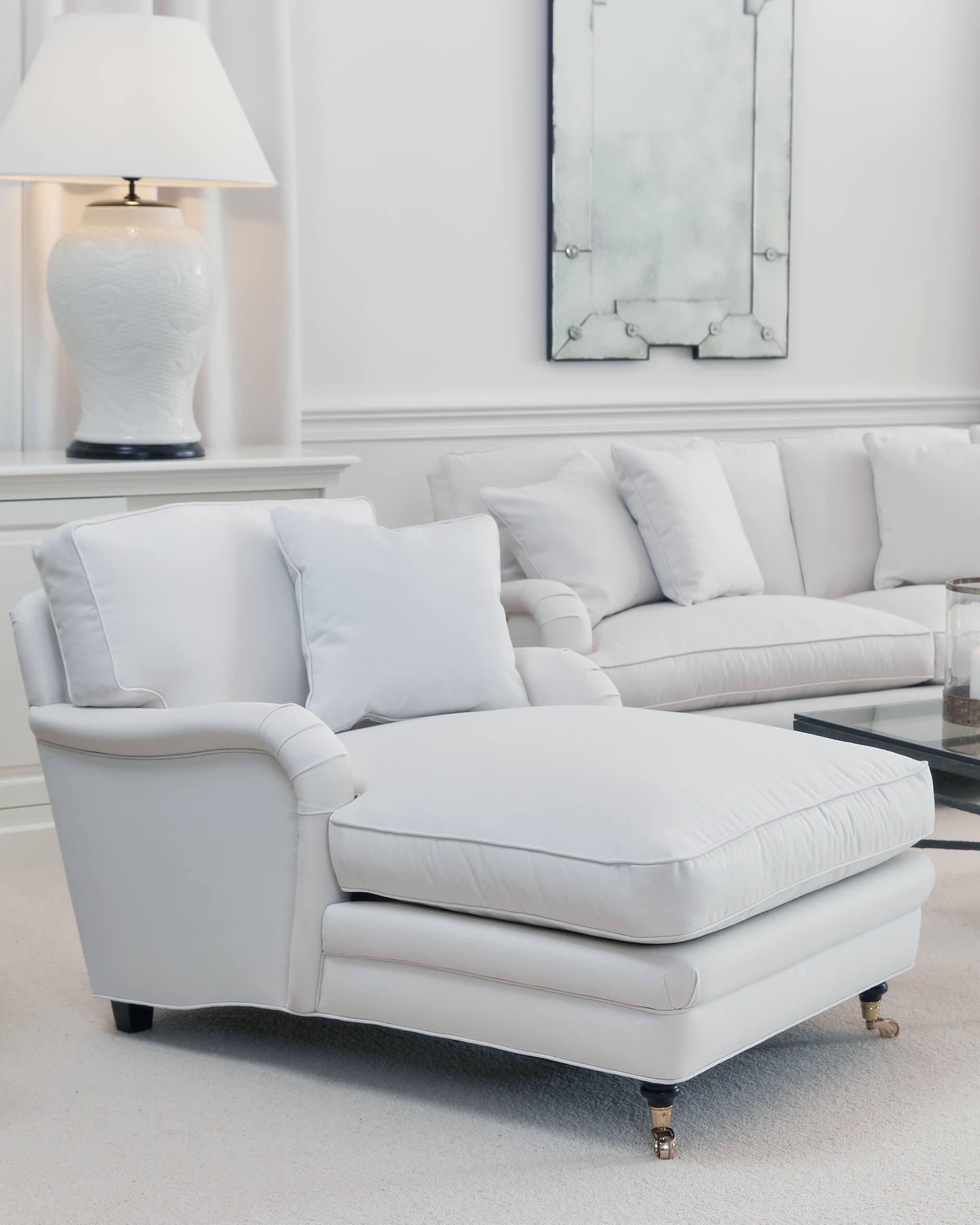 Howard Heritage schäslong off-white