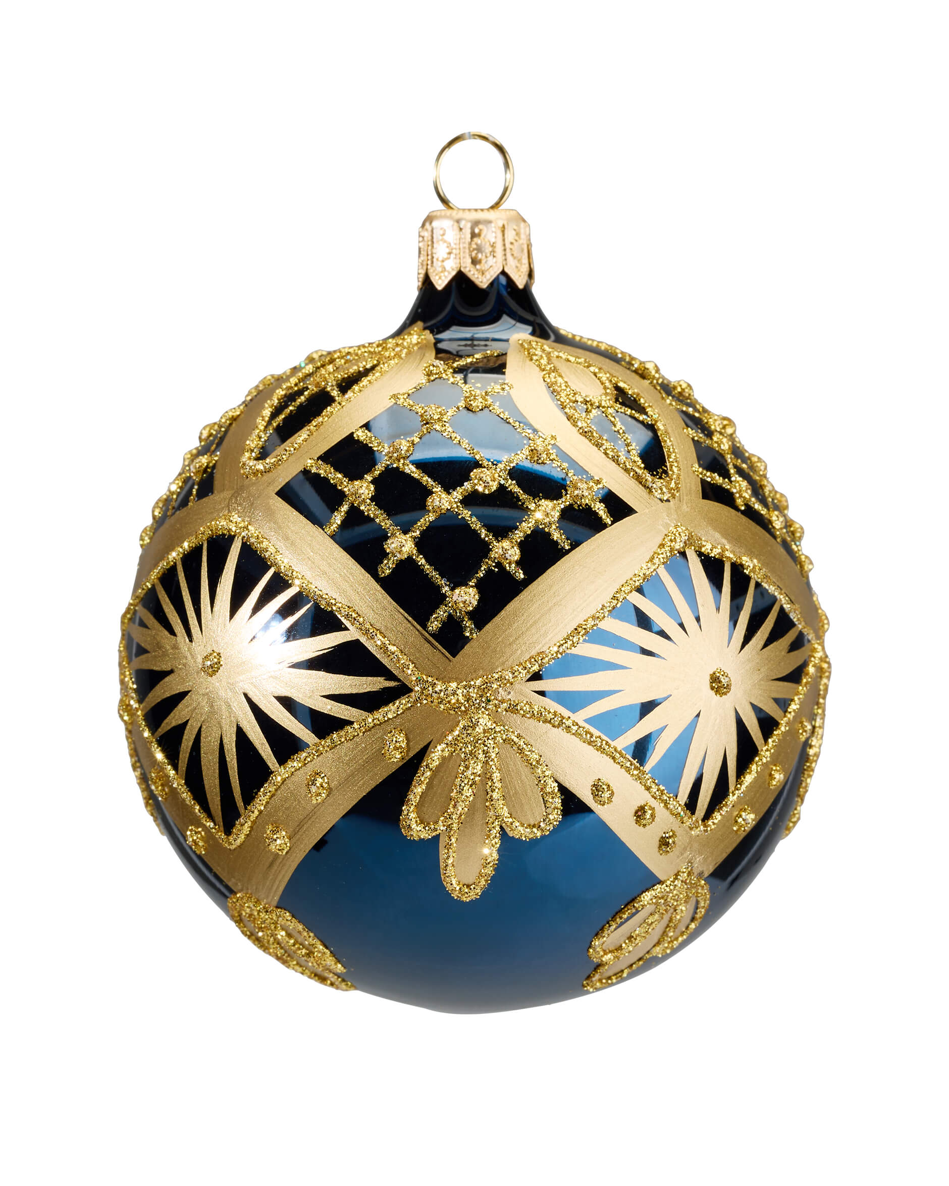 Lux Leonard julkula blå/guld 8cm