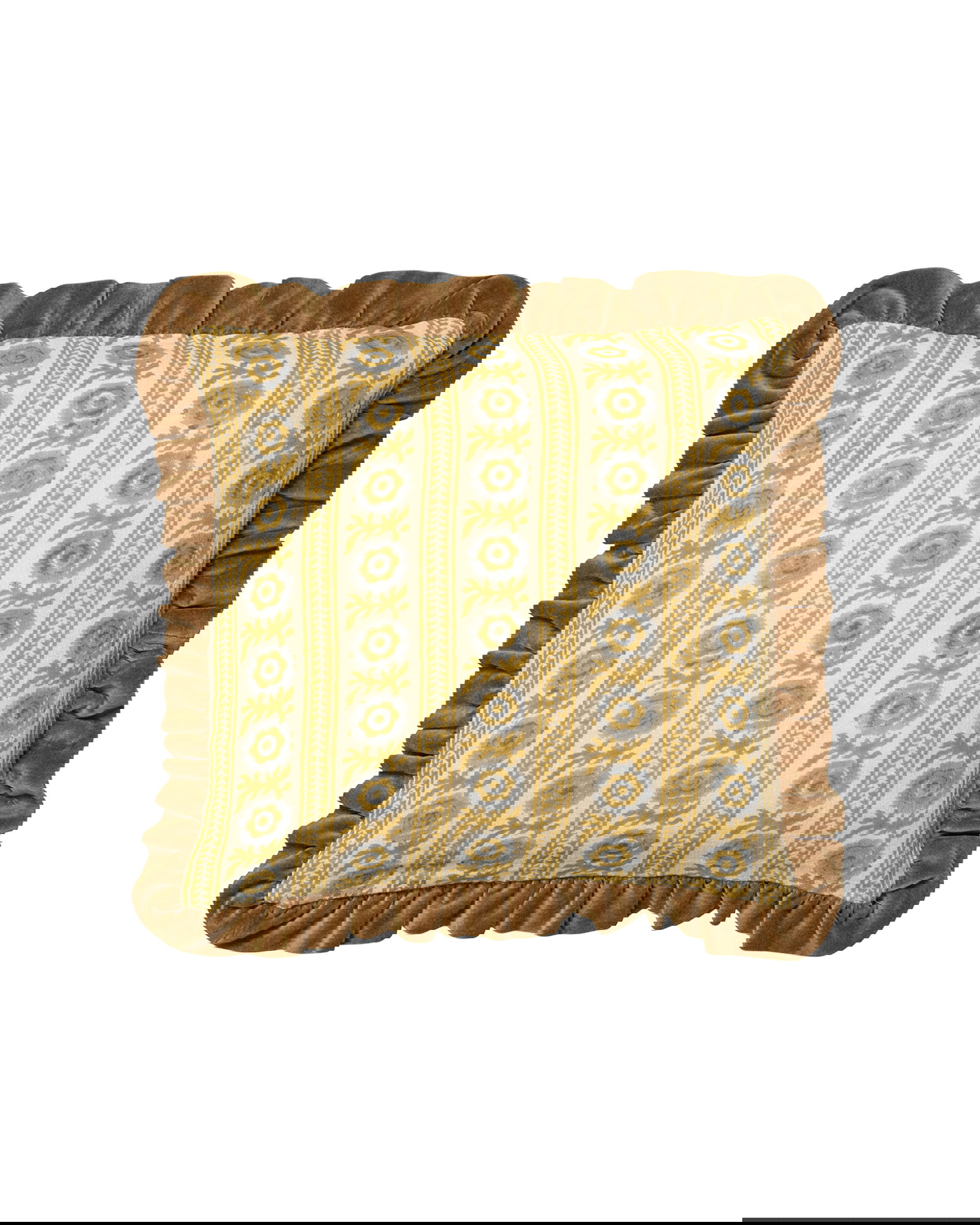 Kussenhoes Posy Geel