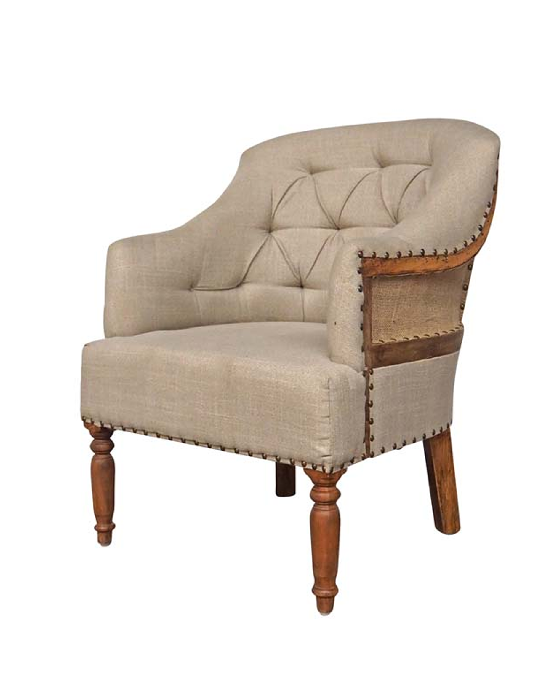 Valbelle beige armchair