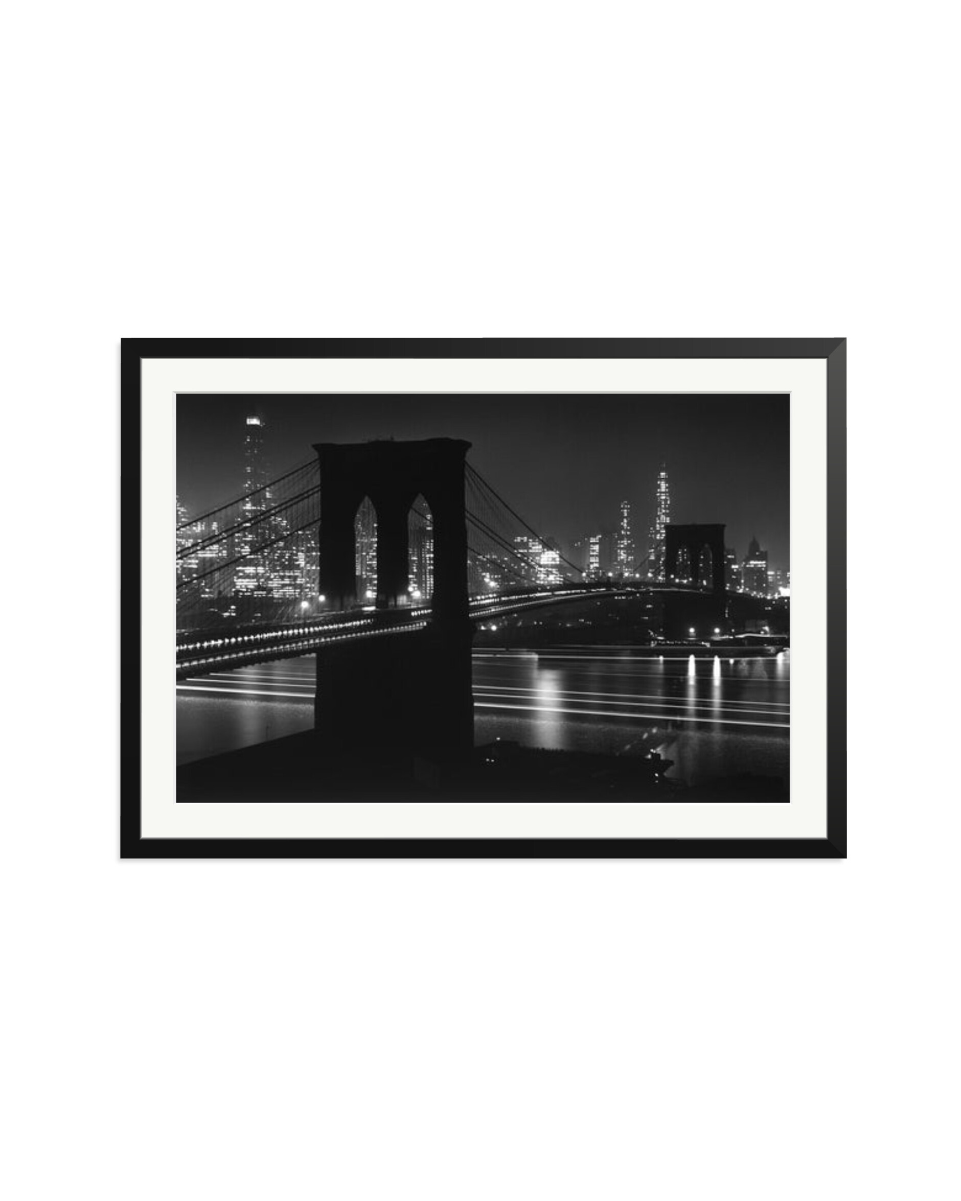 Brooklyn Bridge at Night Black / XXL