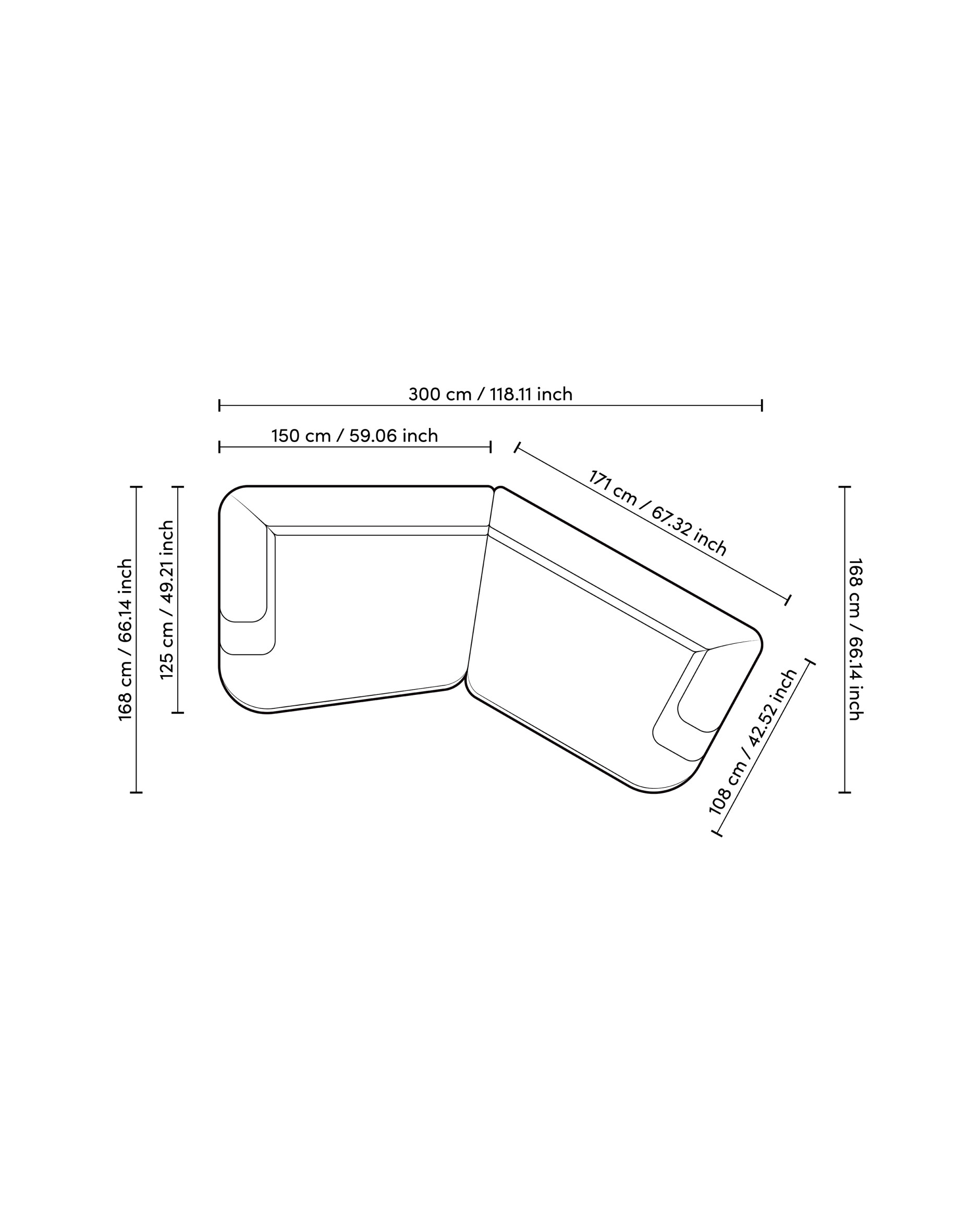 Malaga soffa lyssa off-white