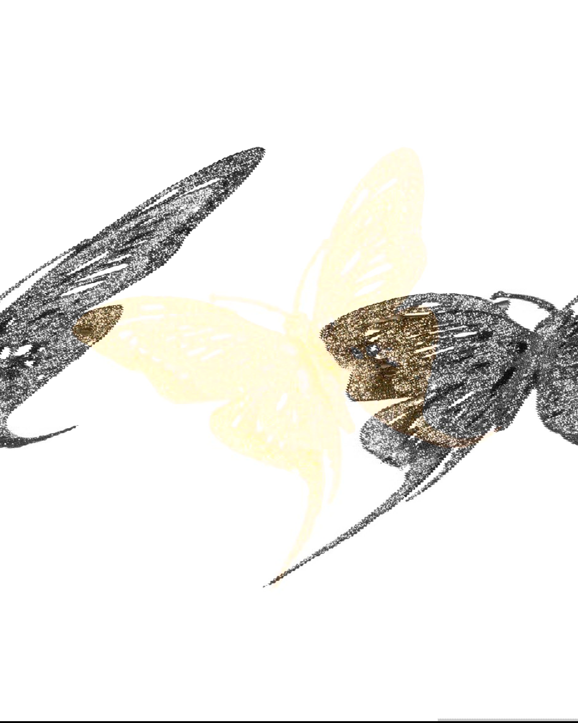 Sylvie vlinder kerstdecoratie goud