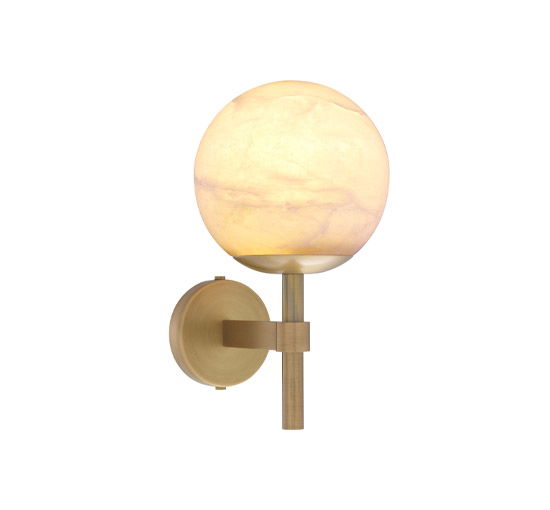 null - Jade wall lamp brass