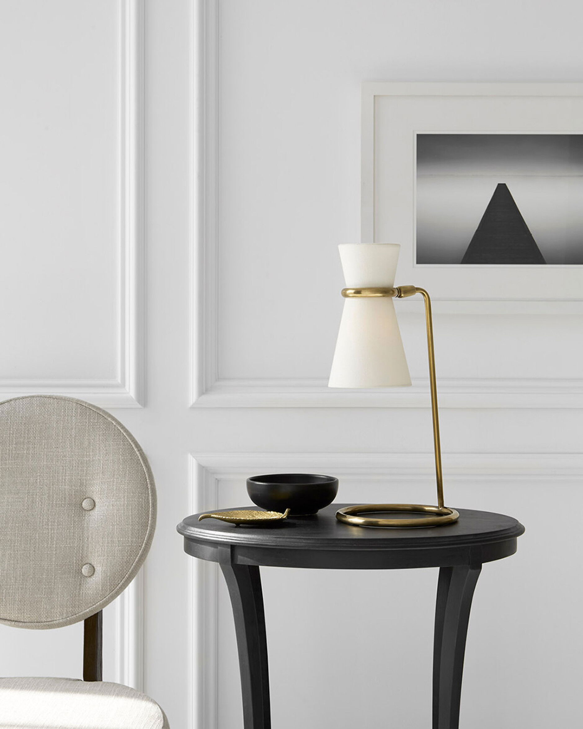 Clarkson bordslampa antik mässing