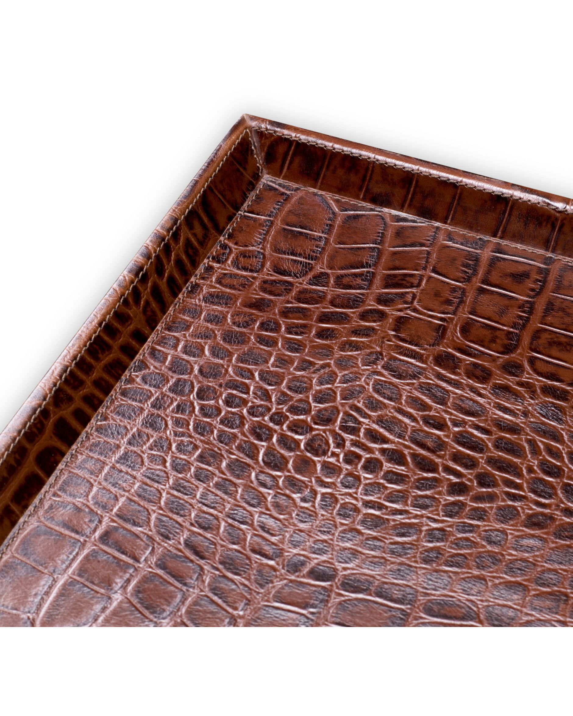 Scaleo skrivbordsbricka brun 2-set