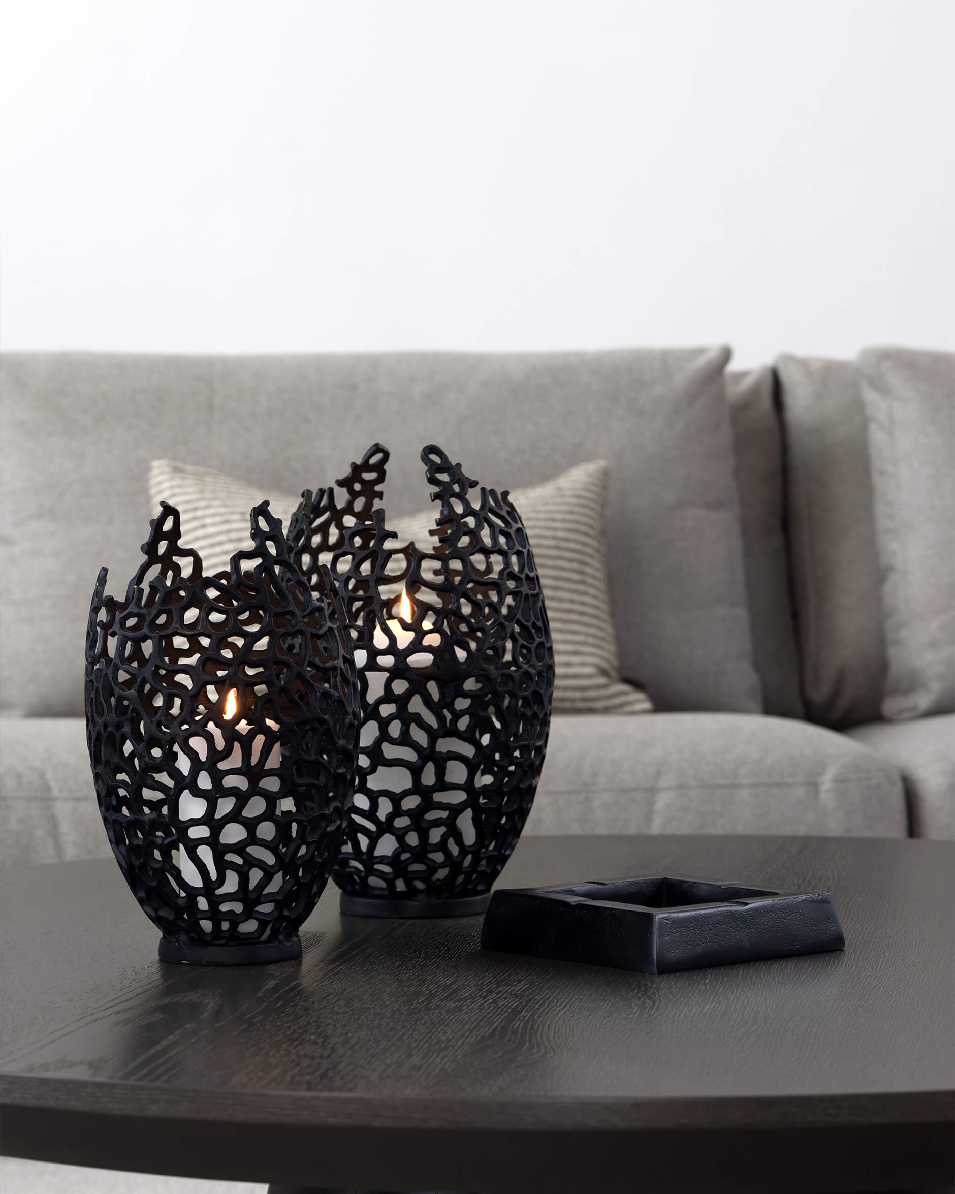 Bari kynttiläkuppi musta OUTLET