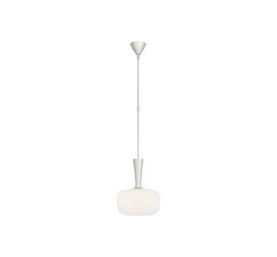 null - Sesia Oval Pendant Polished Nickel Small