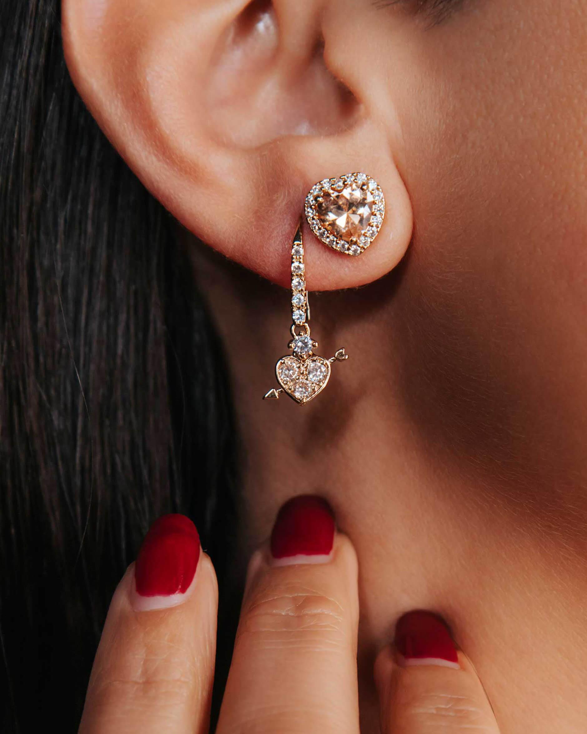 Delphine Earrings Light Champagne