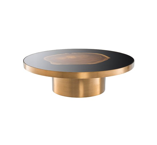 Concord coffee table brushed brass