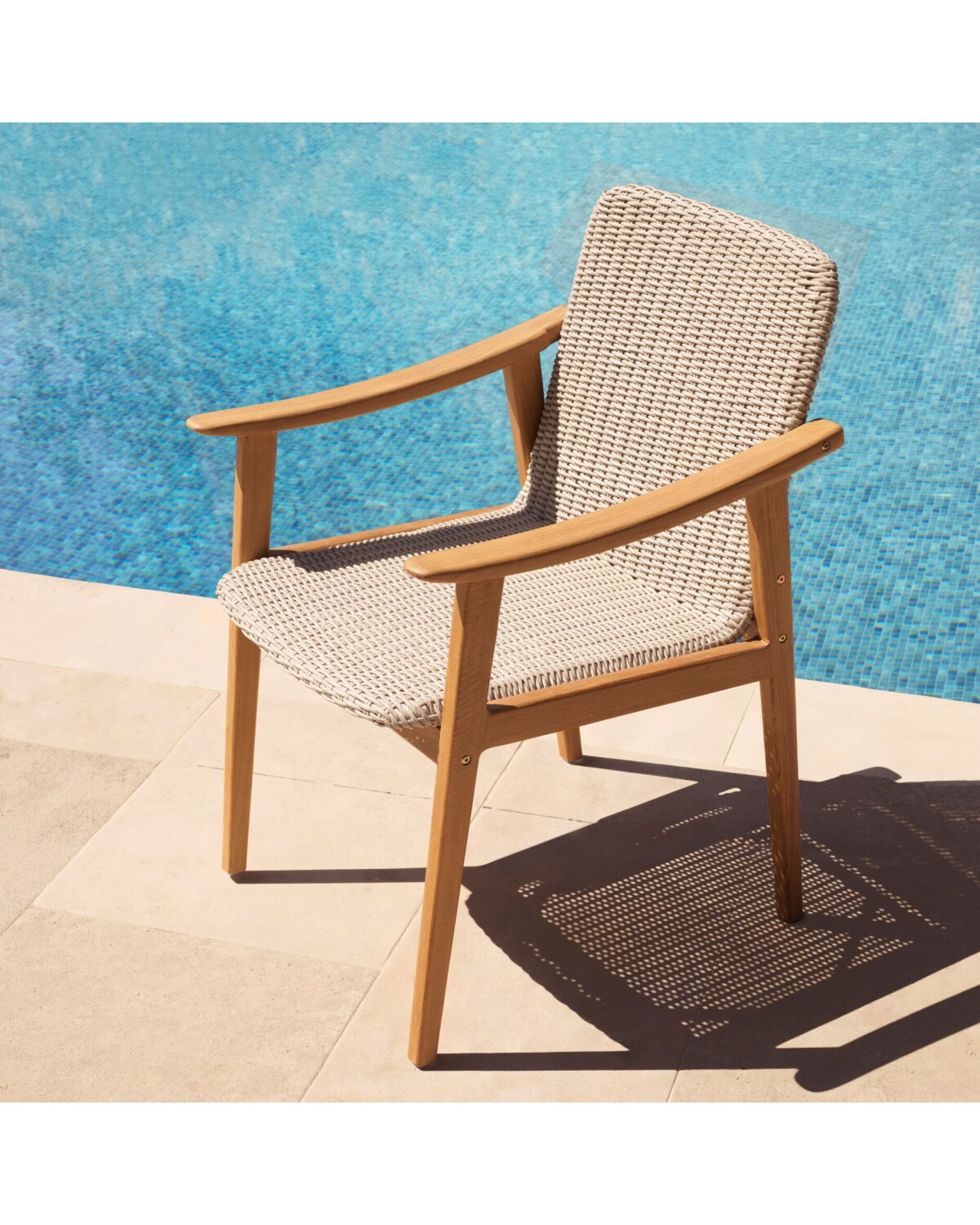 Honolulu ruokapöydän tuoli natural teak