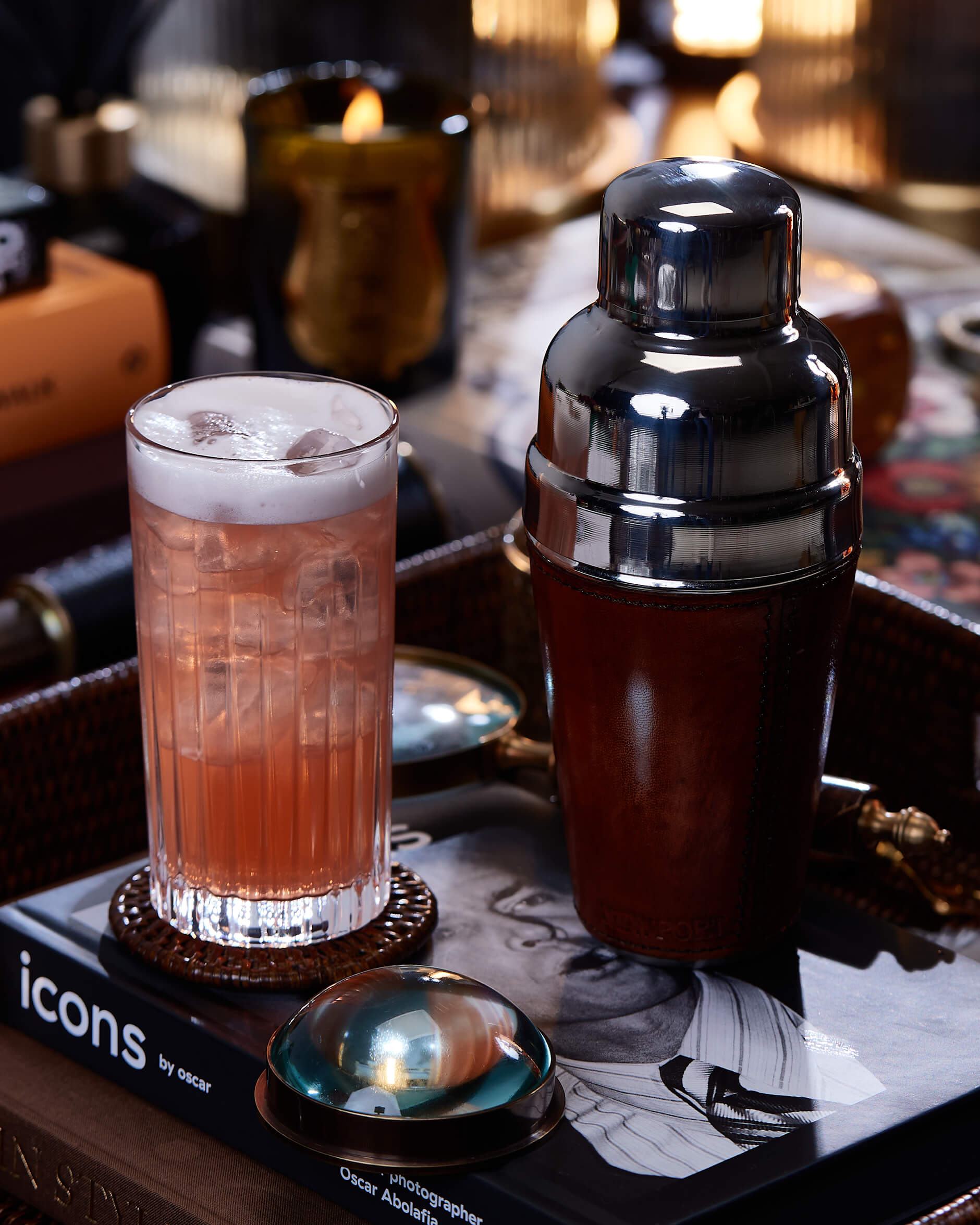 Kensington shaker läder