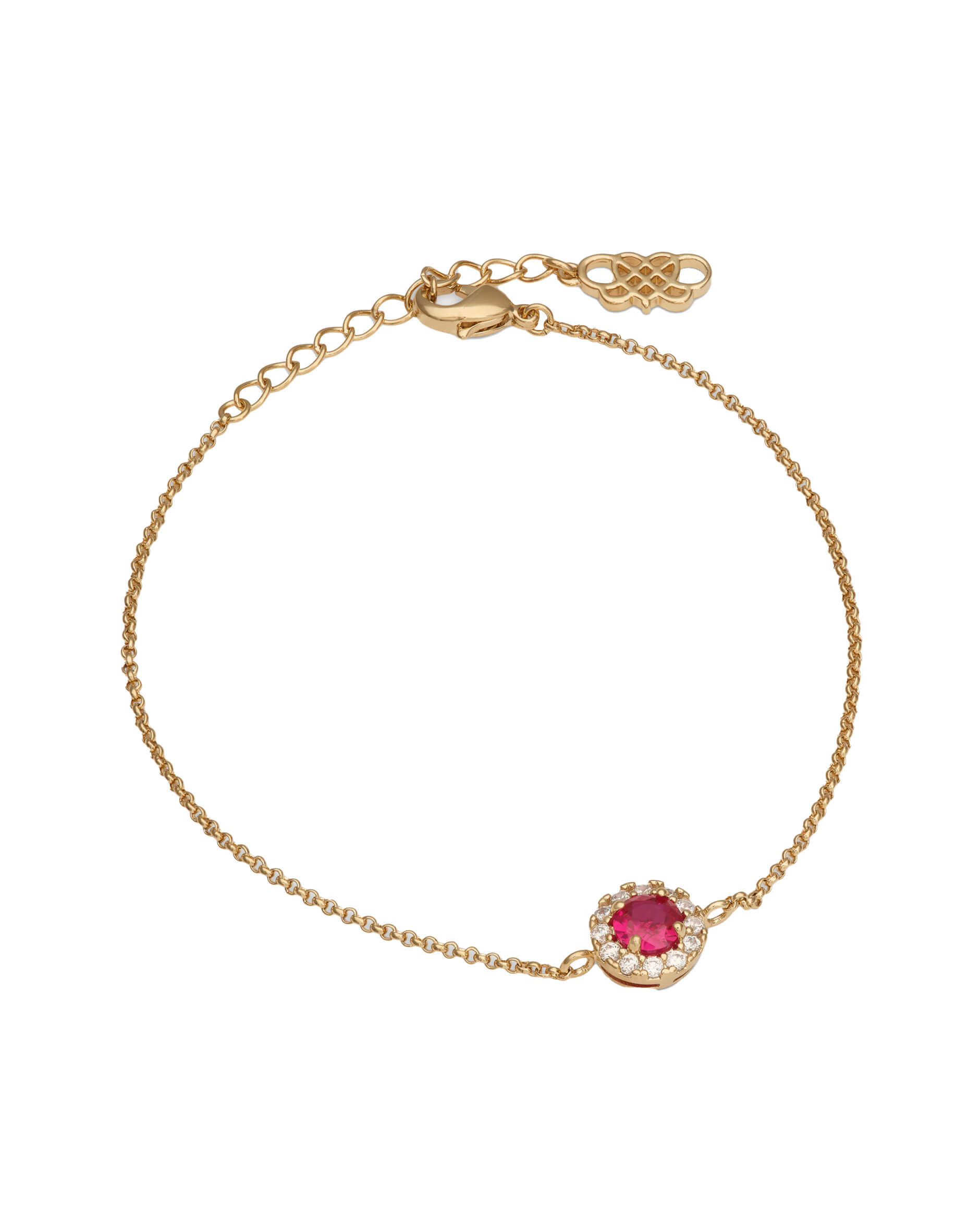 Laurie armband pink ruby