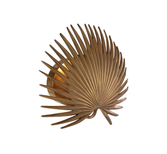 Foliage Wall Lamp Antique Brass