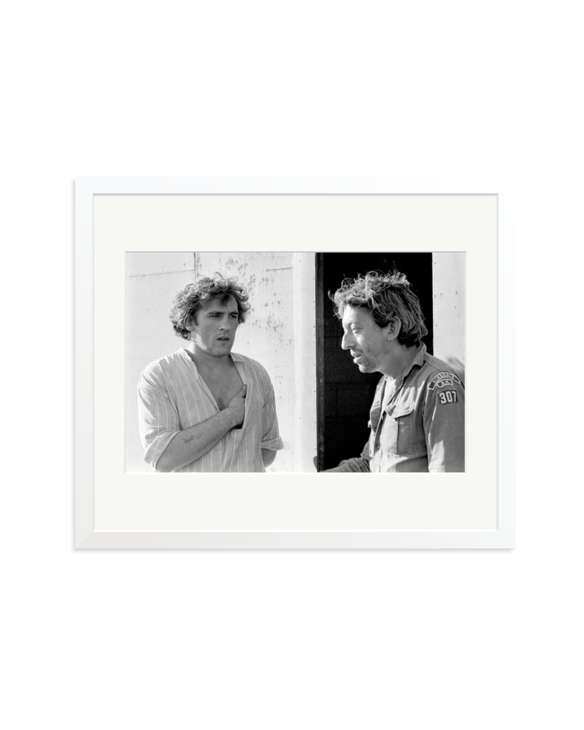 Gerard Depardieu and Serge Gainsbourg White / Large