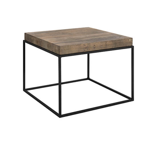 null - Carlisle Side Table Silverstone 65x65cm