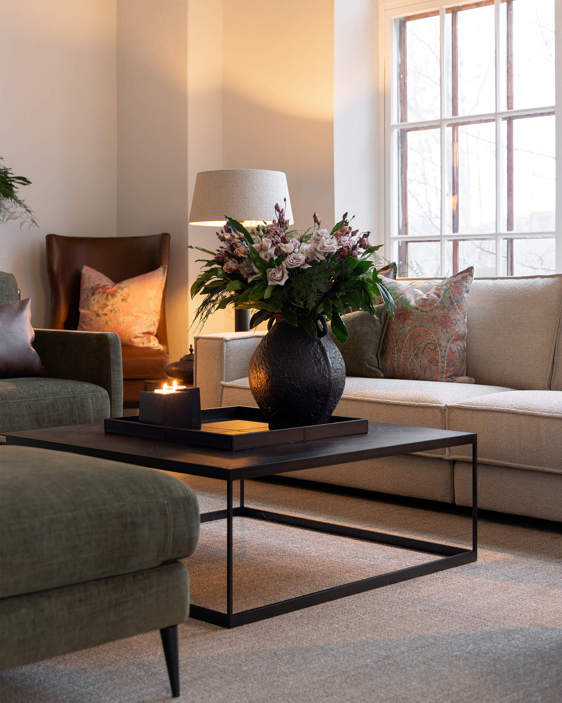 Belle kuddfodral rose