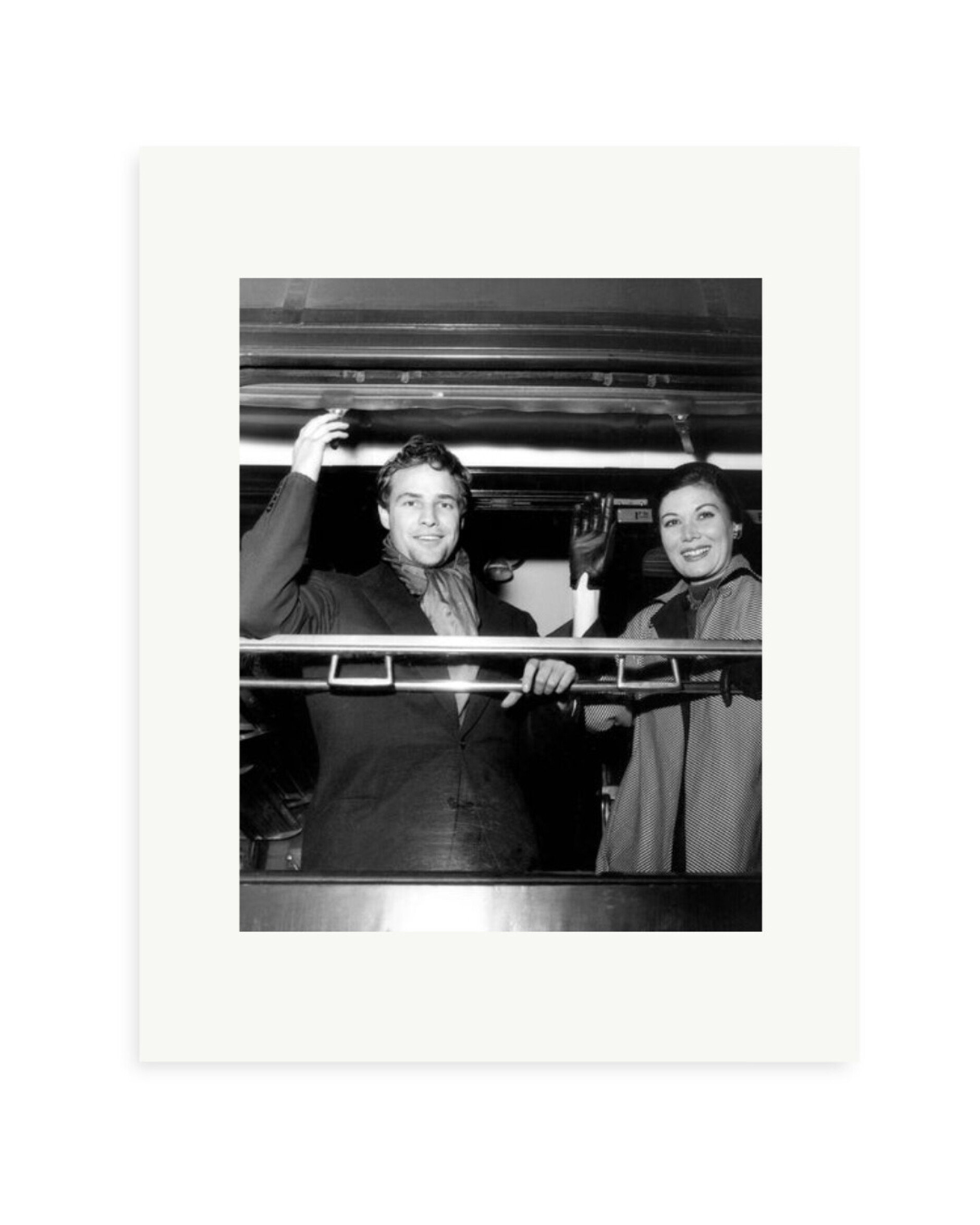 Marlon Brando and Rakia Ibrahim Print Only / Small